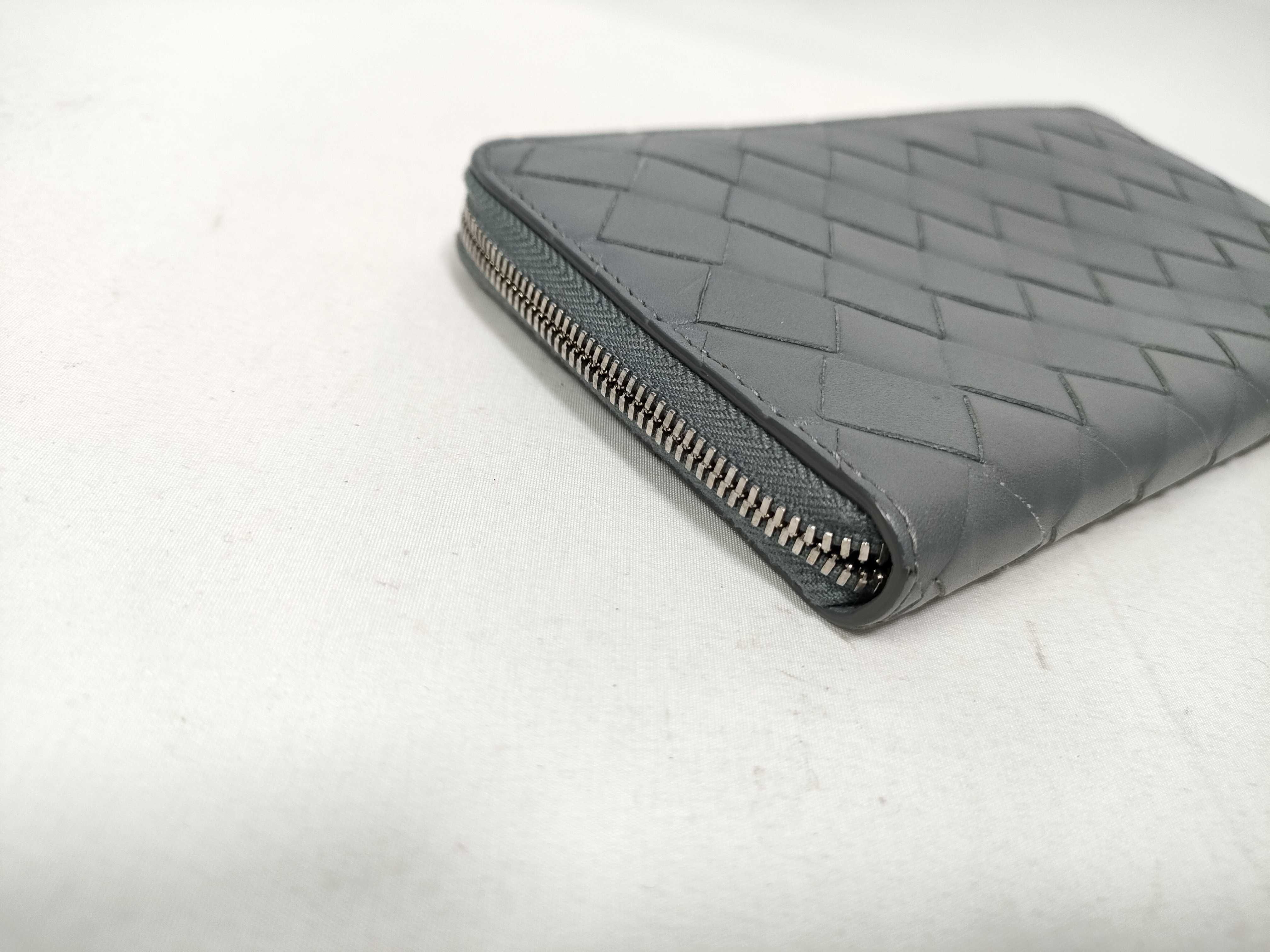 Intrecciato Bottega Long Wallet Intrecciato Gray Wallet — view 5