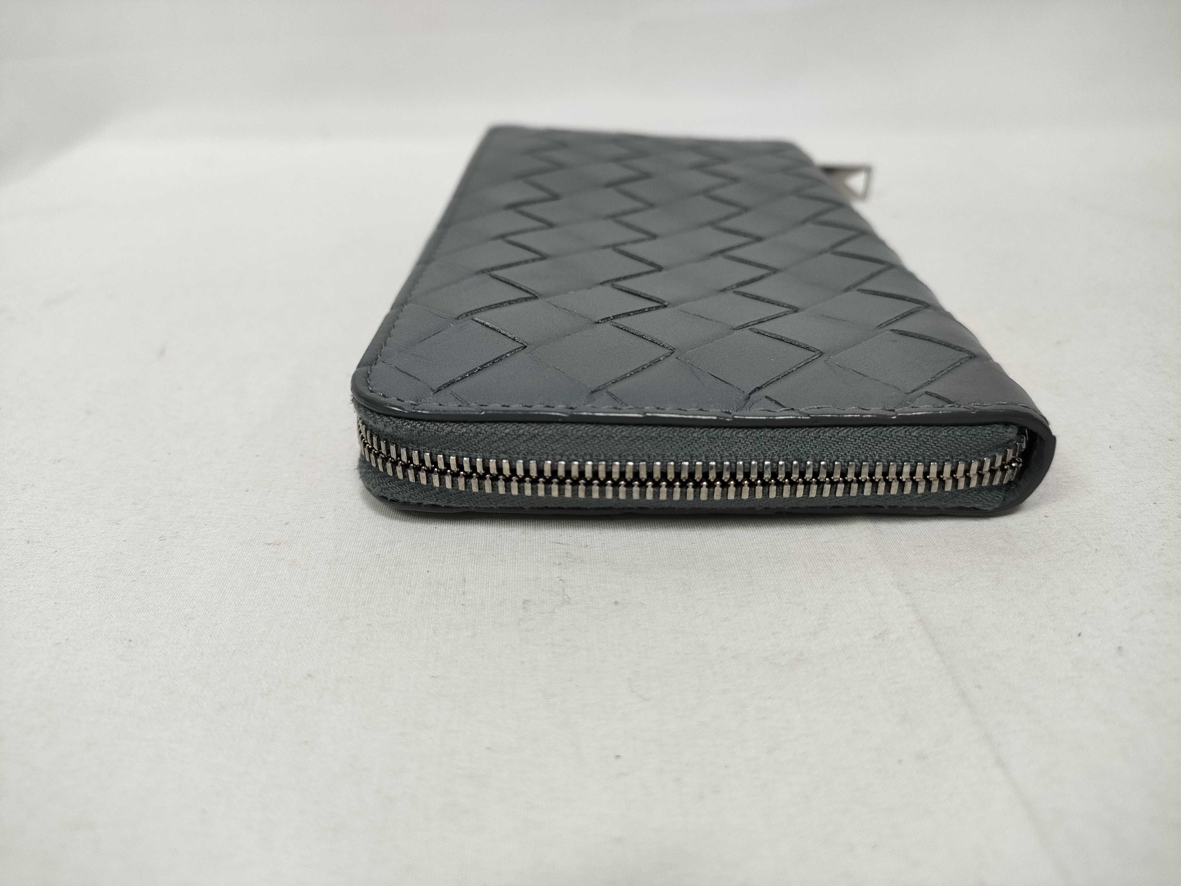 Intrecciato Bottega Long Wallet Intrecciato Gray Wallet — view 6
