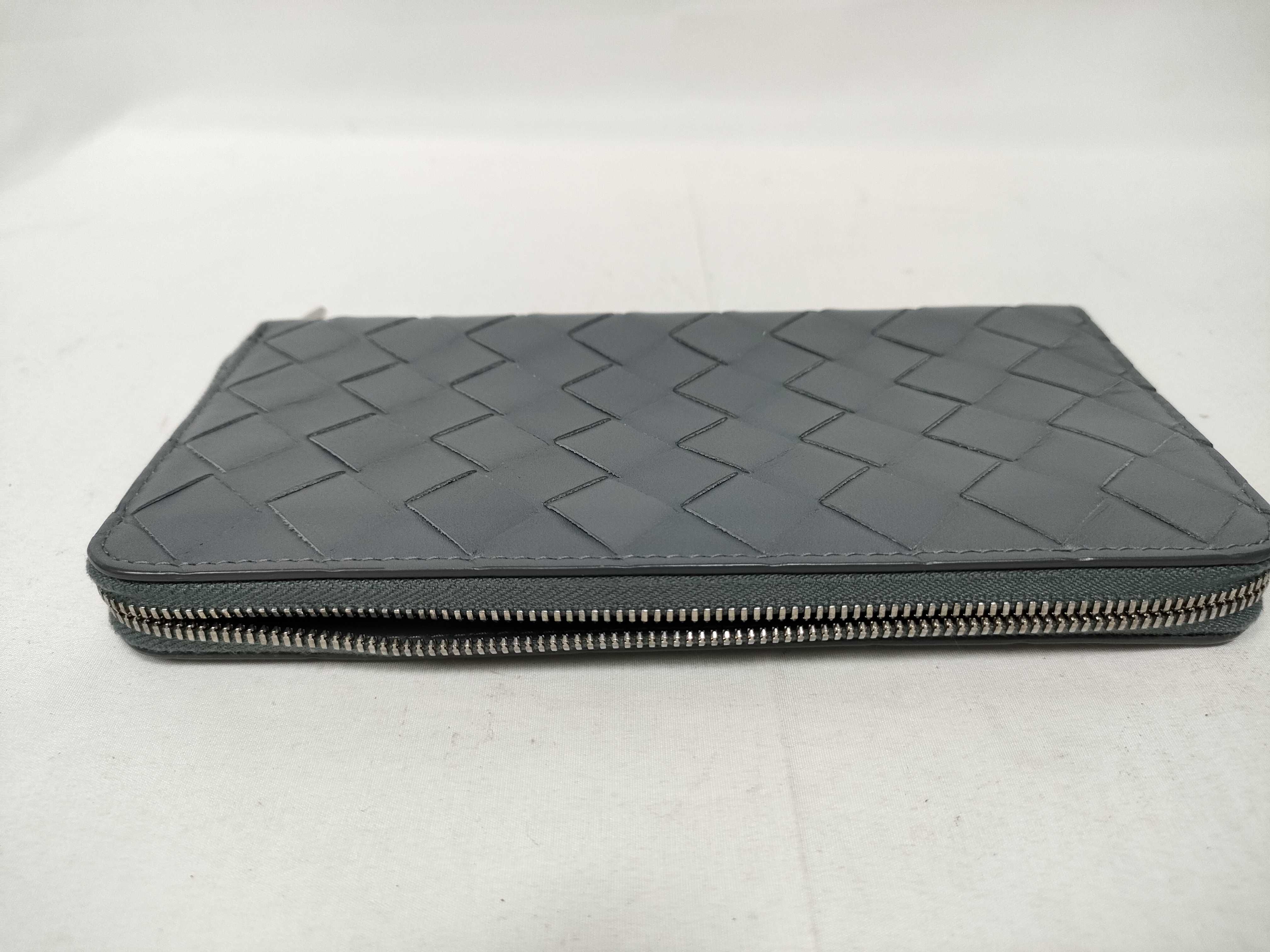 Intrecciato Bottega Long Wallet Intrecciato Gray Wallet — view 7