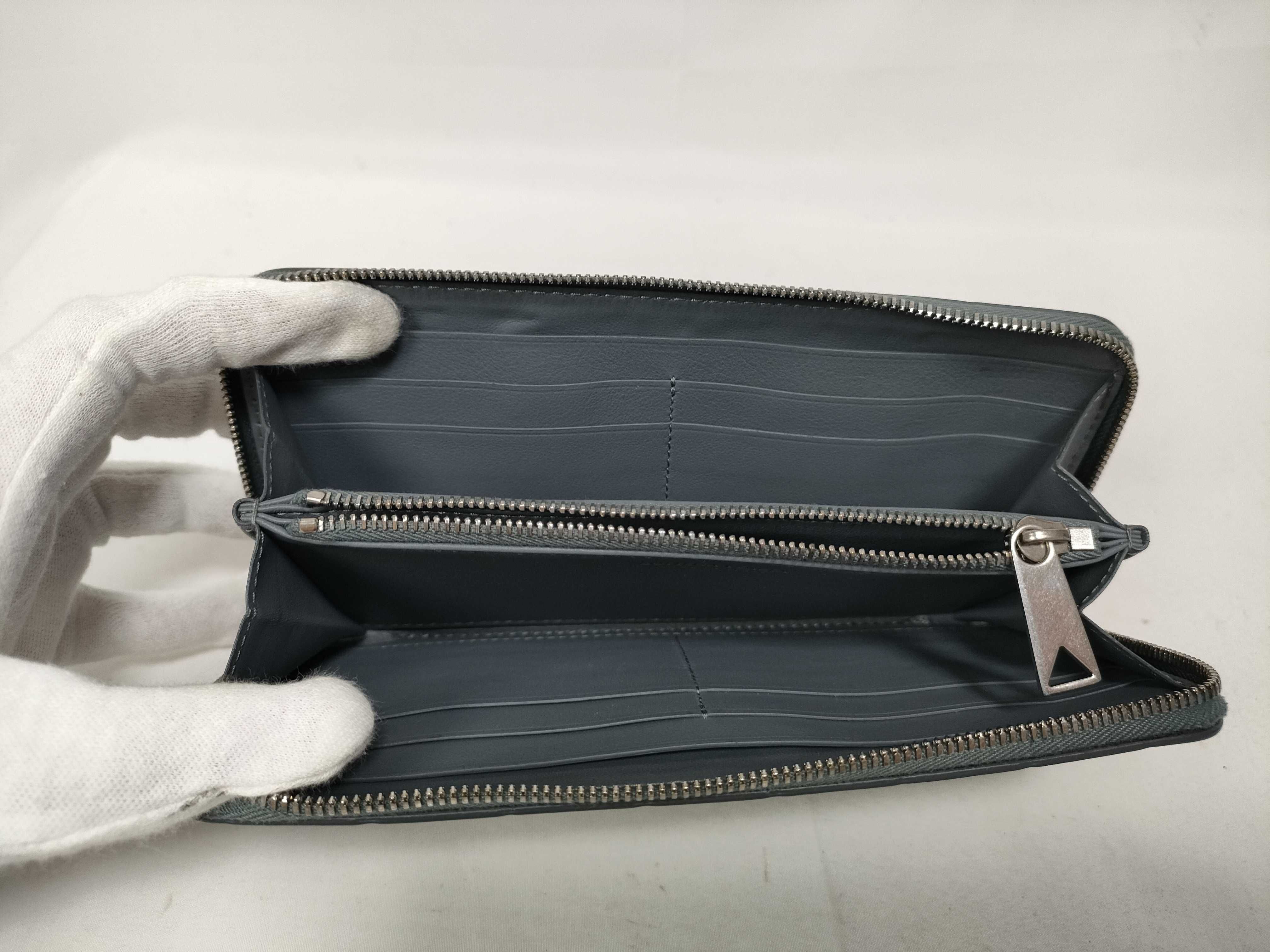 Intrecciato Bottega Long Wallet Intrecciato Gray Wallet — view 9