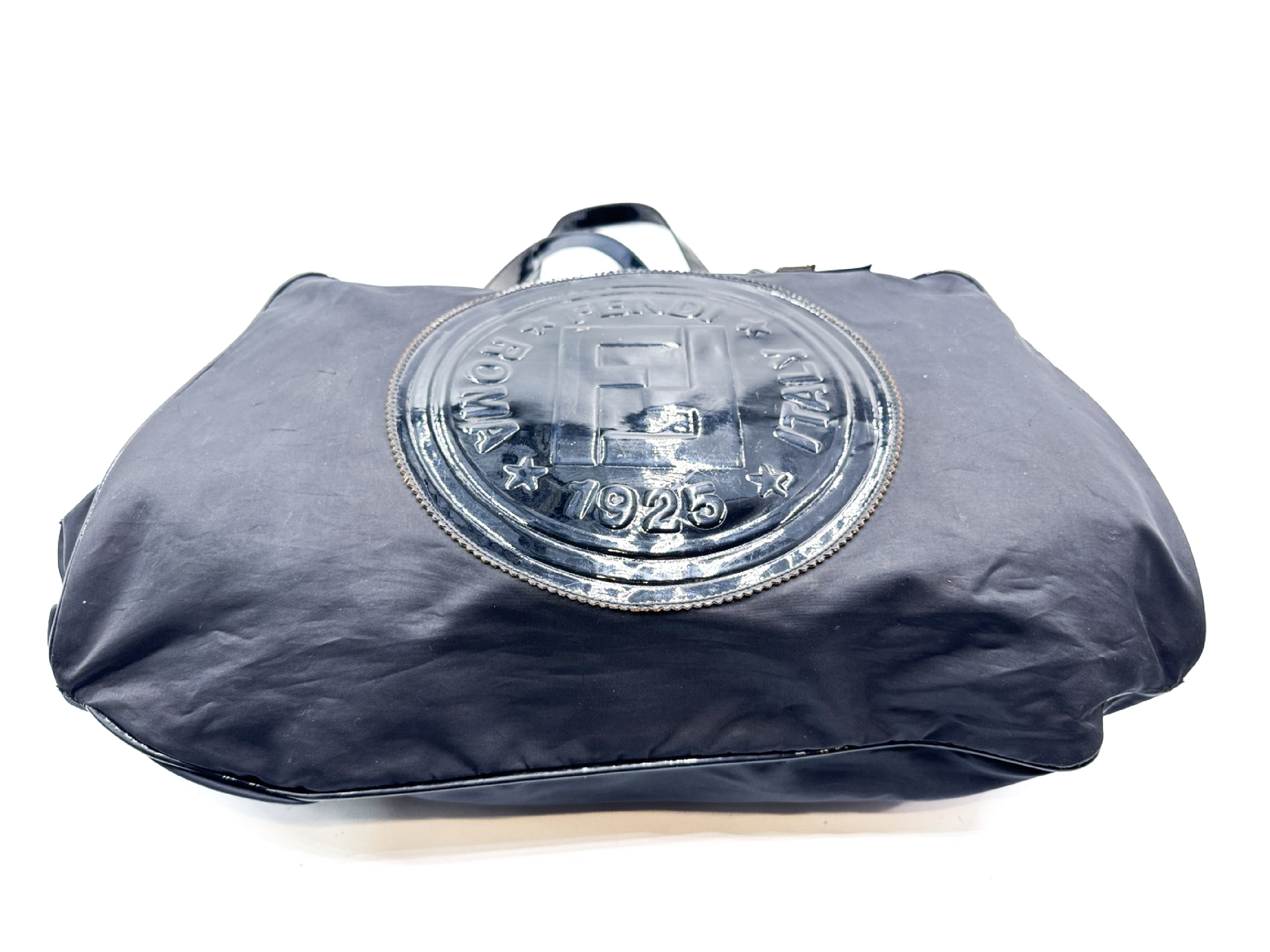 Zucca logo gold hardware nylon tote bag — view 4