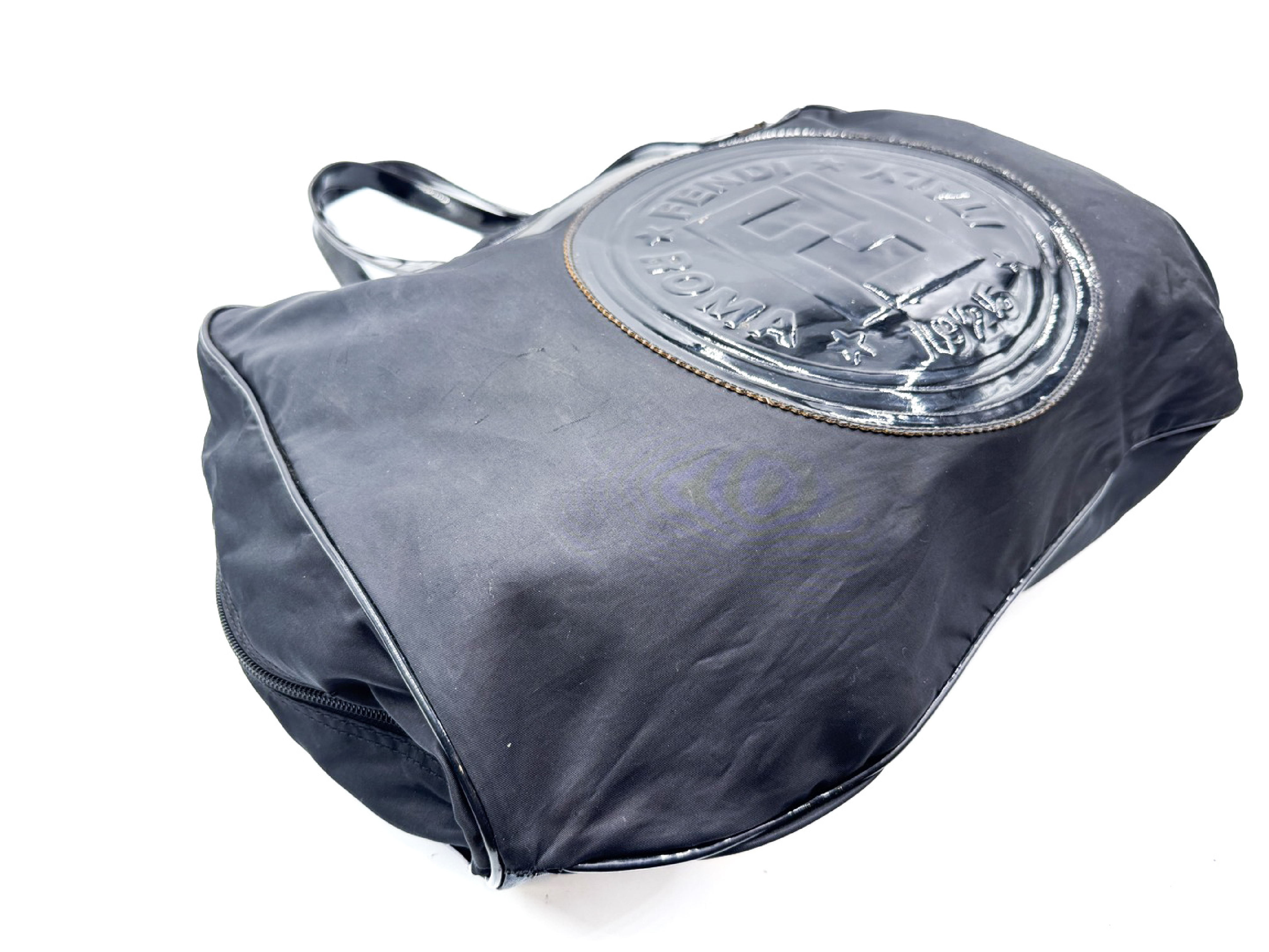 Zucca logo gold hardware nylon tote bag — view 5