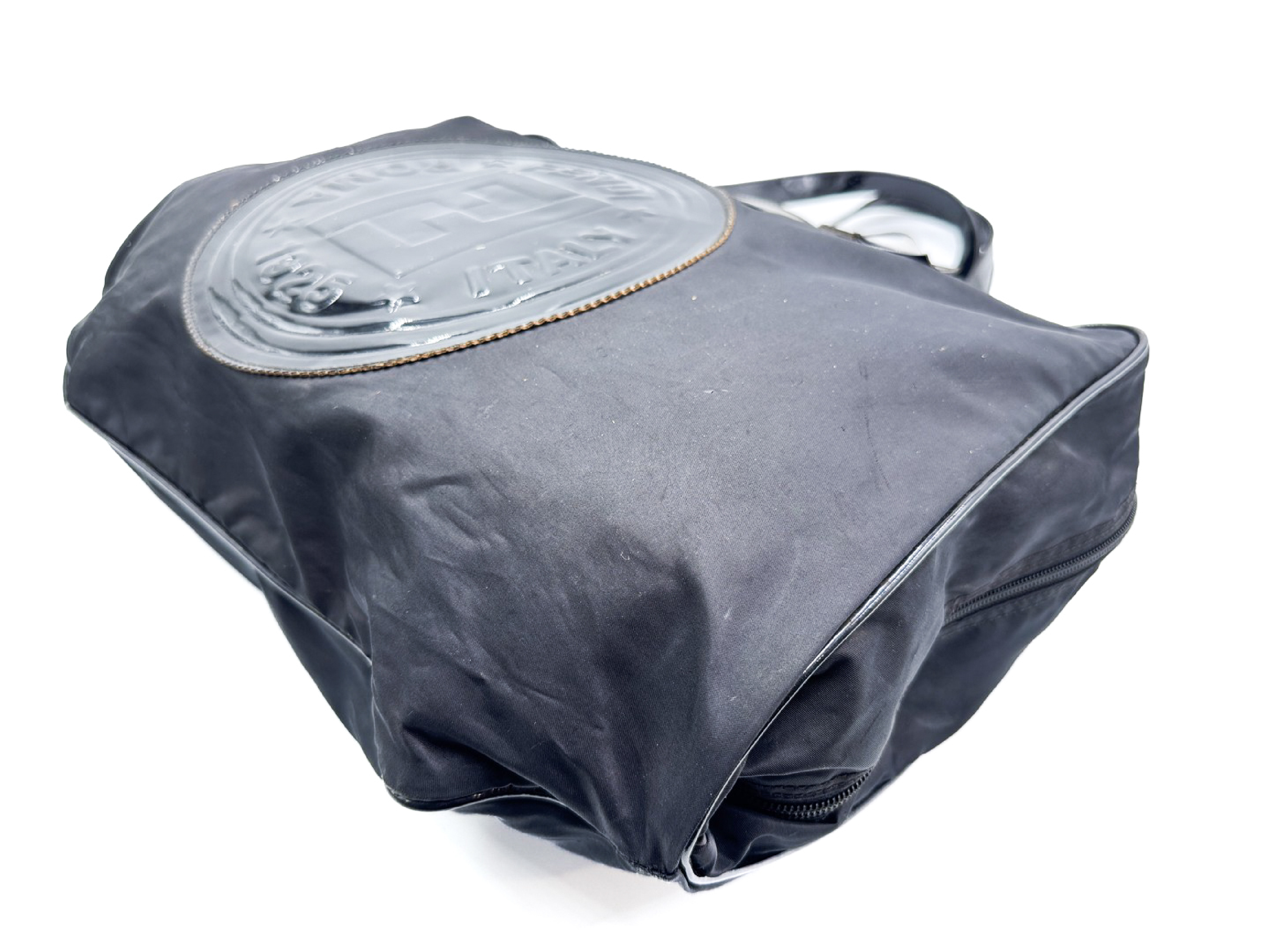 Zucca logo gold hardware nylon tote bag — view 6