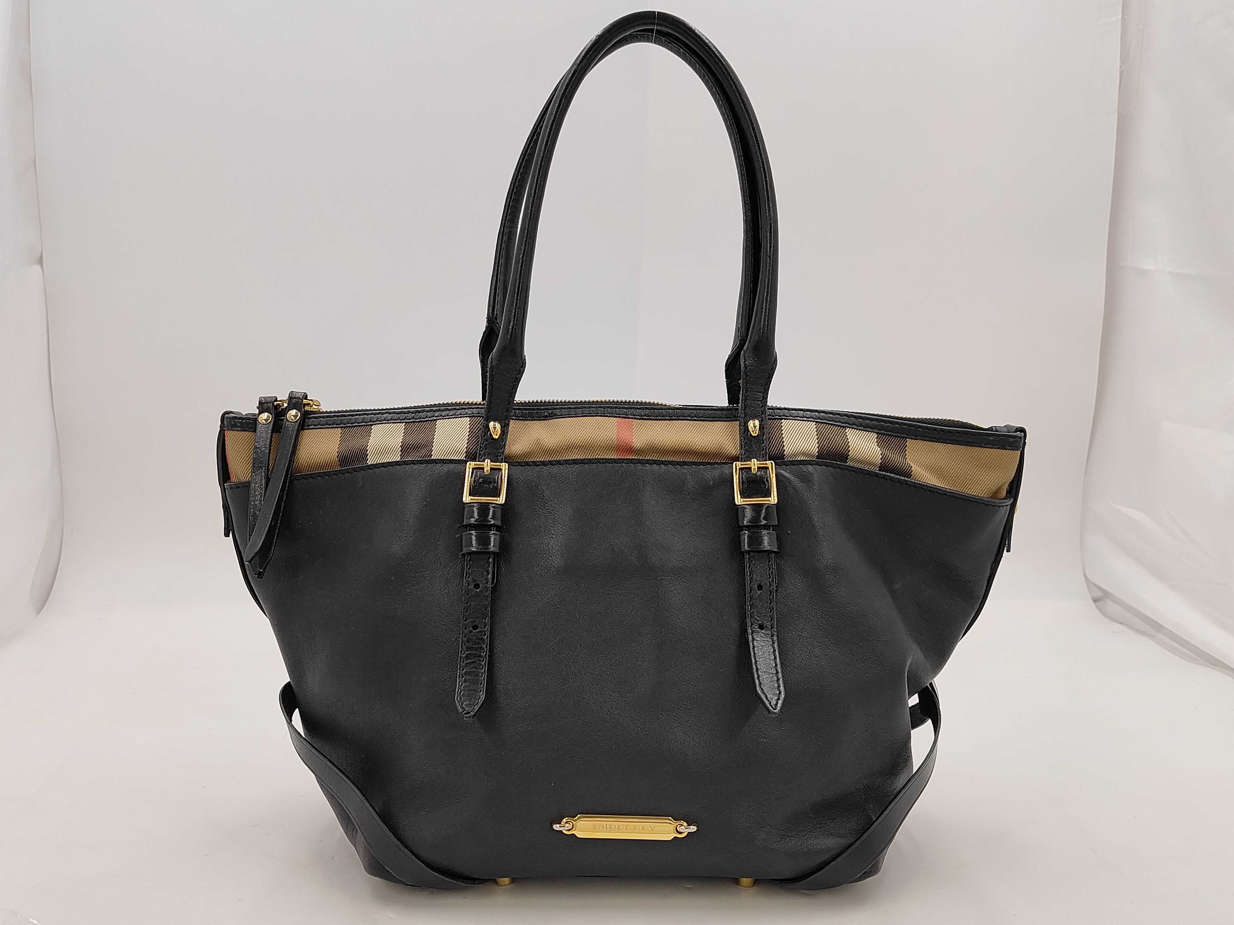 Salzbury Nova Check Black Tote Bag