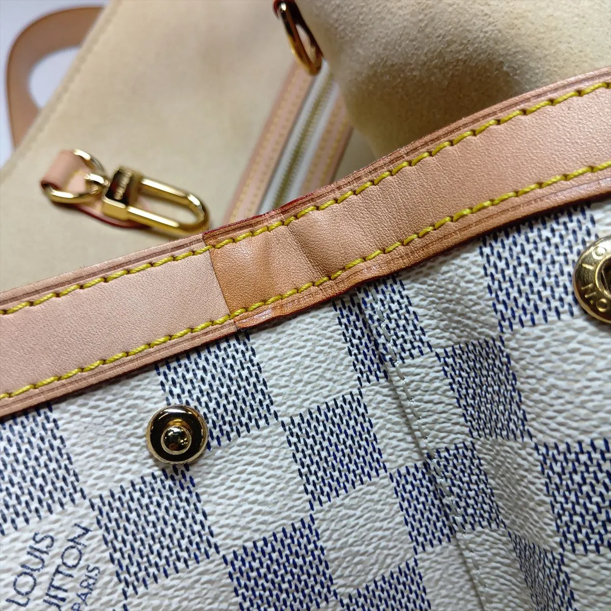 Damier Azur Hampstead MM N51206 CA4027 White — view 14