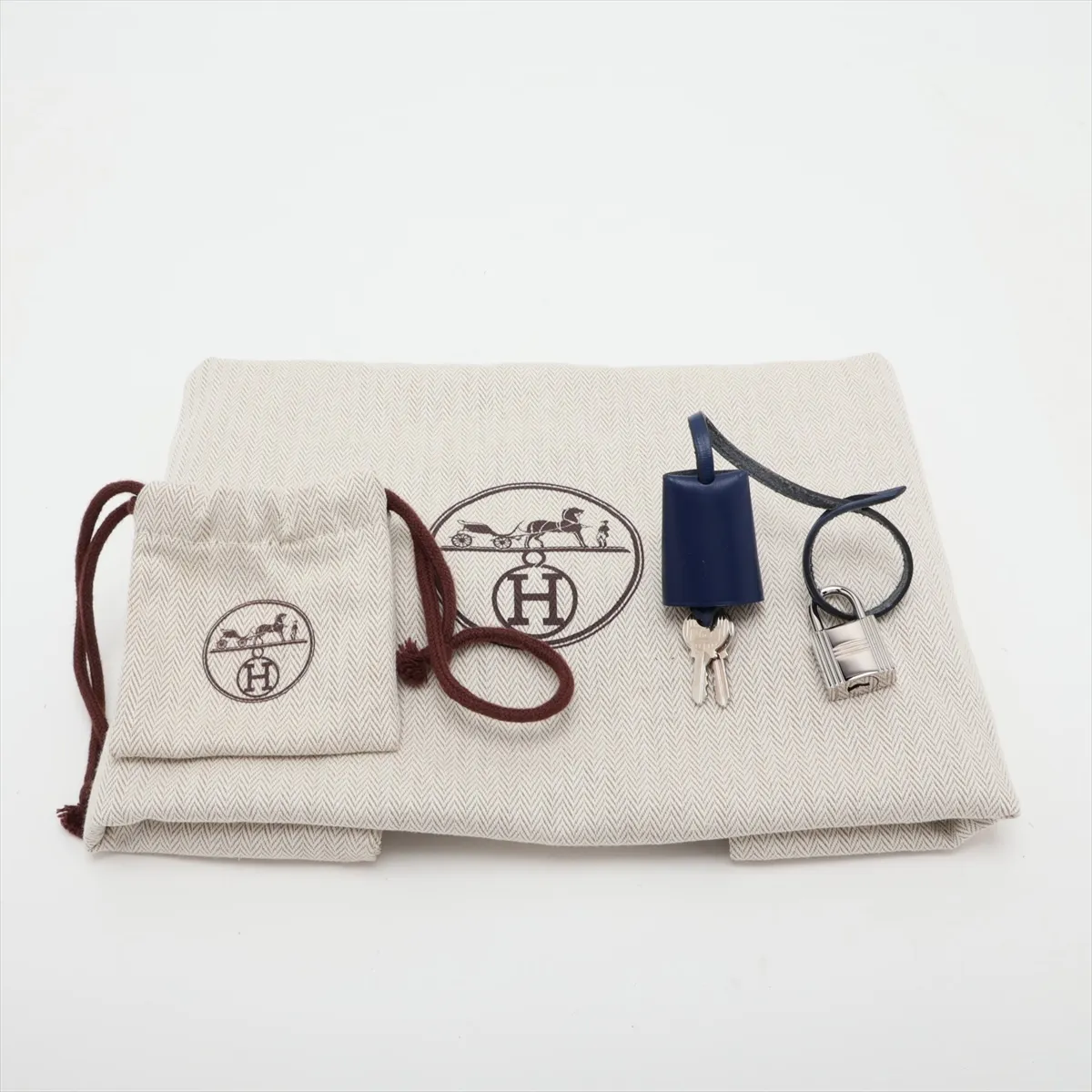 Herbag Zip PM Toile Officier x Vache Hunter Pink x Navy Silver Hardware C: 2018 — view 13