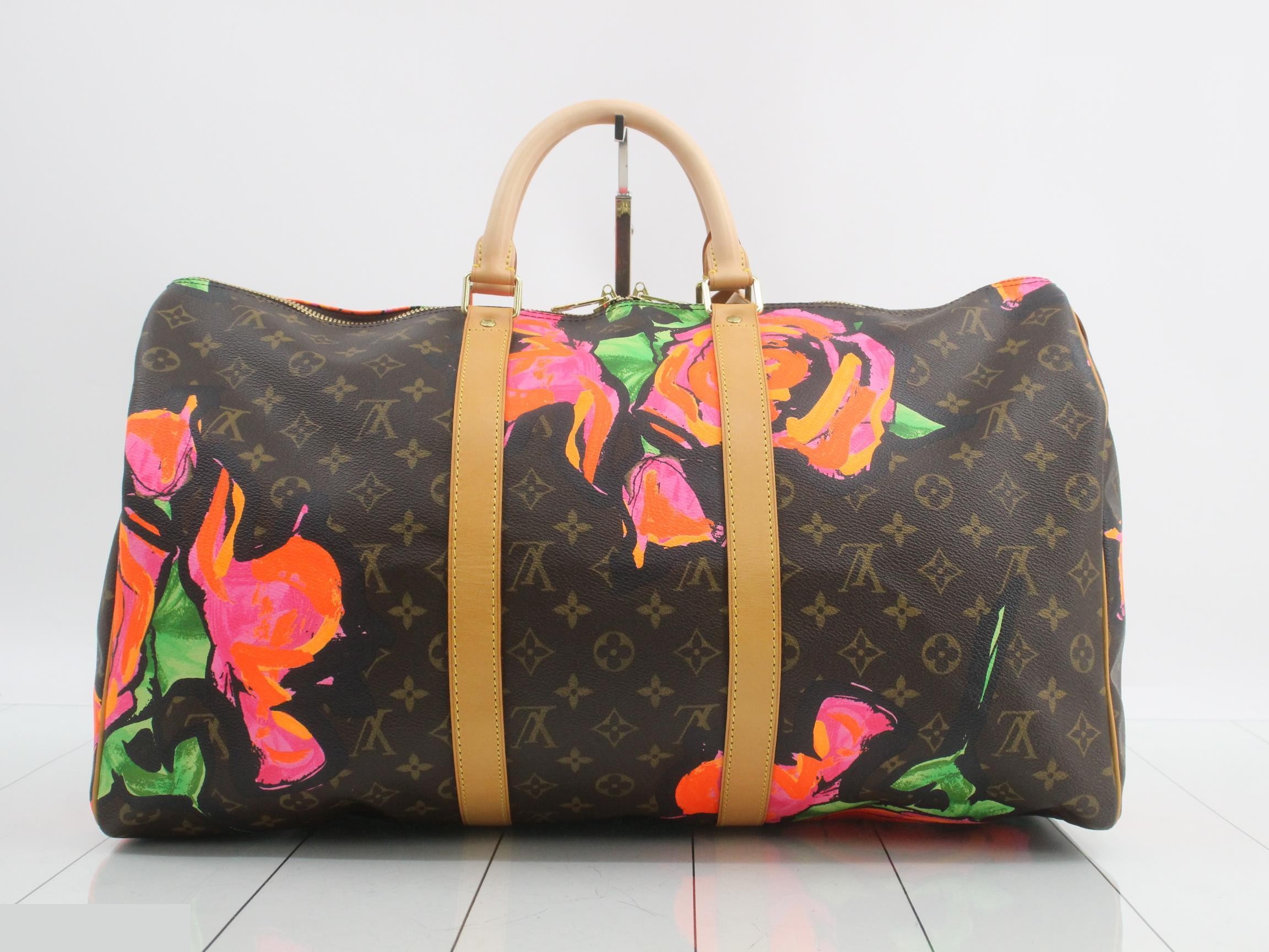 Monogram Rose Keepall 50 MB4028 (Includes dust bag, handle strap, name tag, and key) — view 2