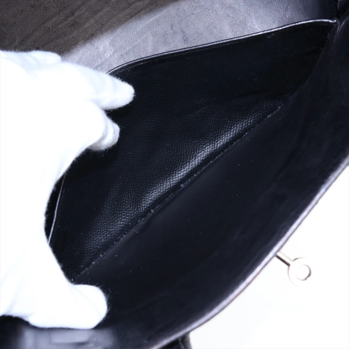 [Individually packaged] Hermes Birkin 30 Letournée Togo Black Silver Hardware I: 2005 — view 8