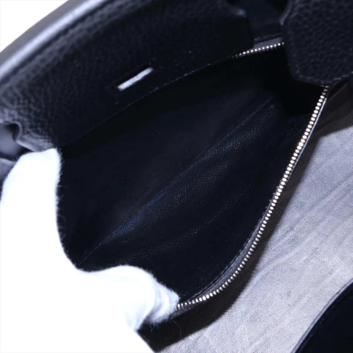 [Individually packaged] Hermes Birkin 30 Letournée Togo Black Silver Hardware I: 2005 — view 9