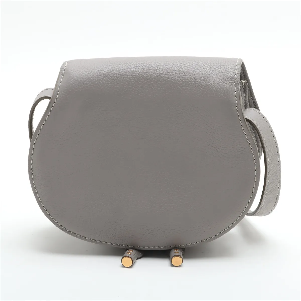 Marcy Mini Leather Shoulder Bag Gray — view 2