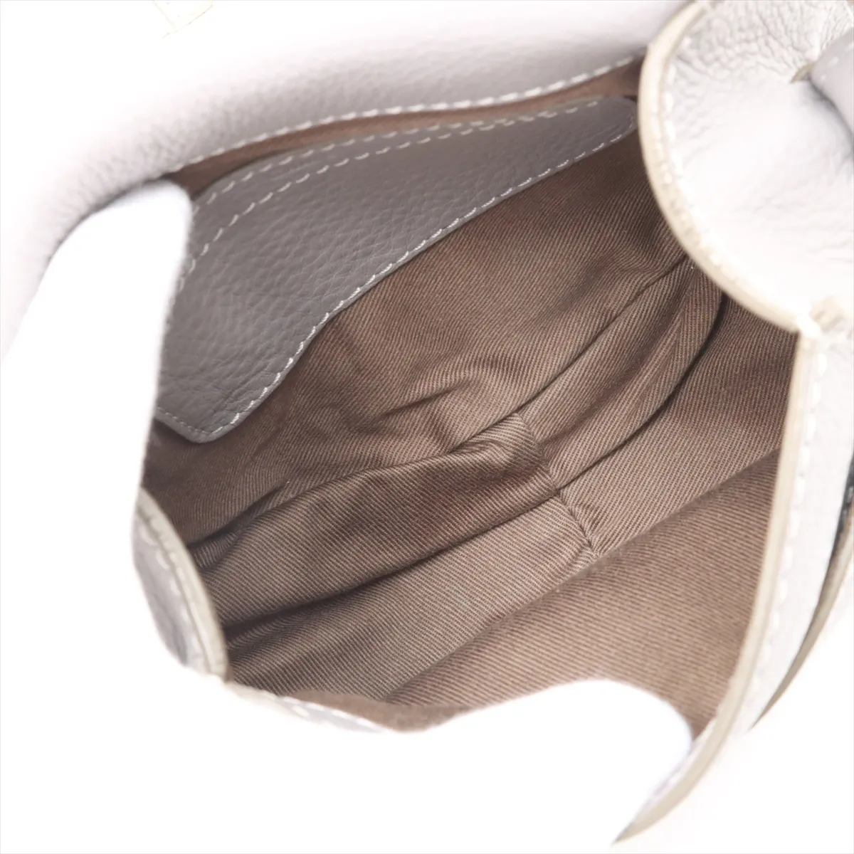 Marcy Mini Leather Shoulder Bag Gray — view 6