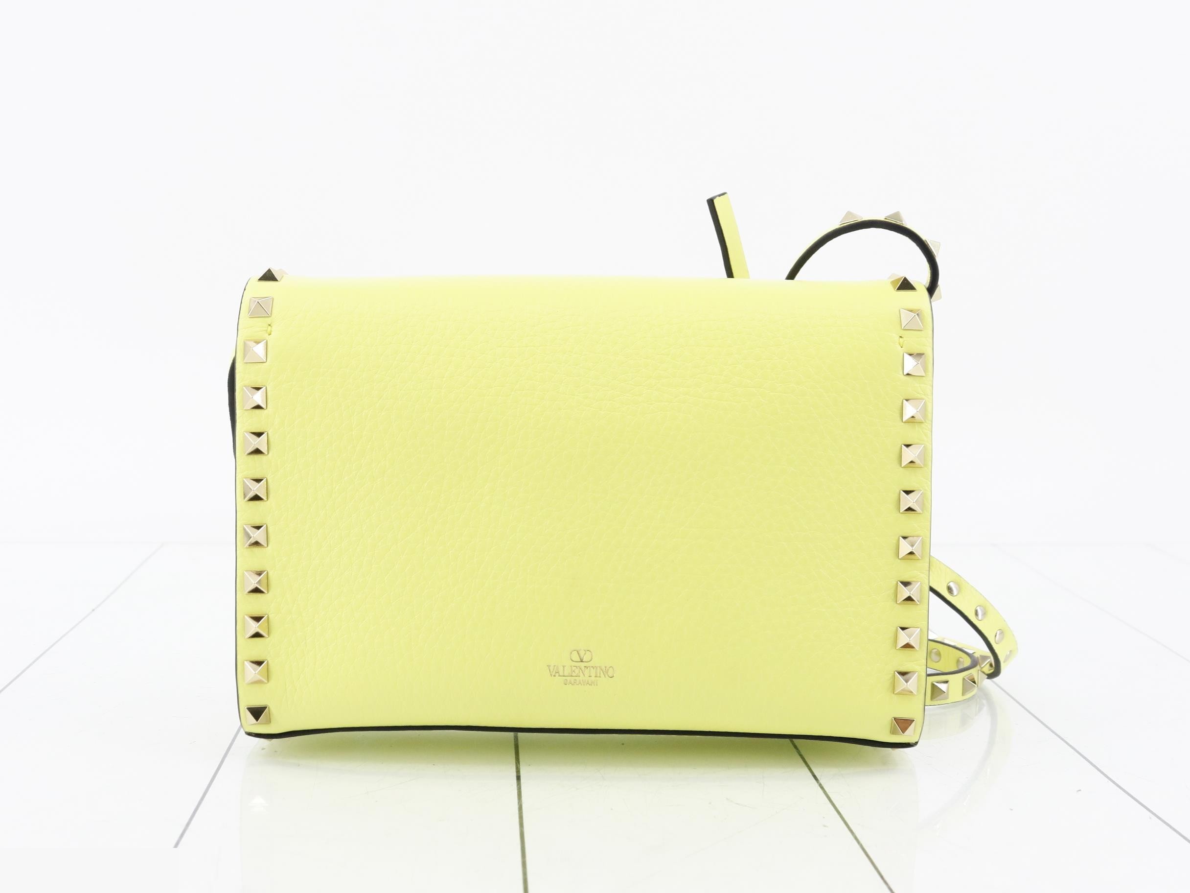 Rockstud Grain Calfskin Small Crossbody Bag (Unused) — view 2
