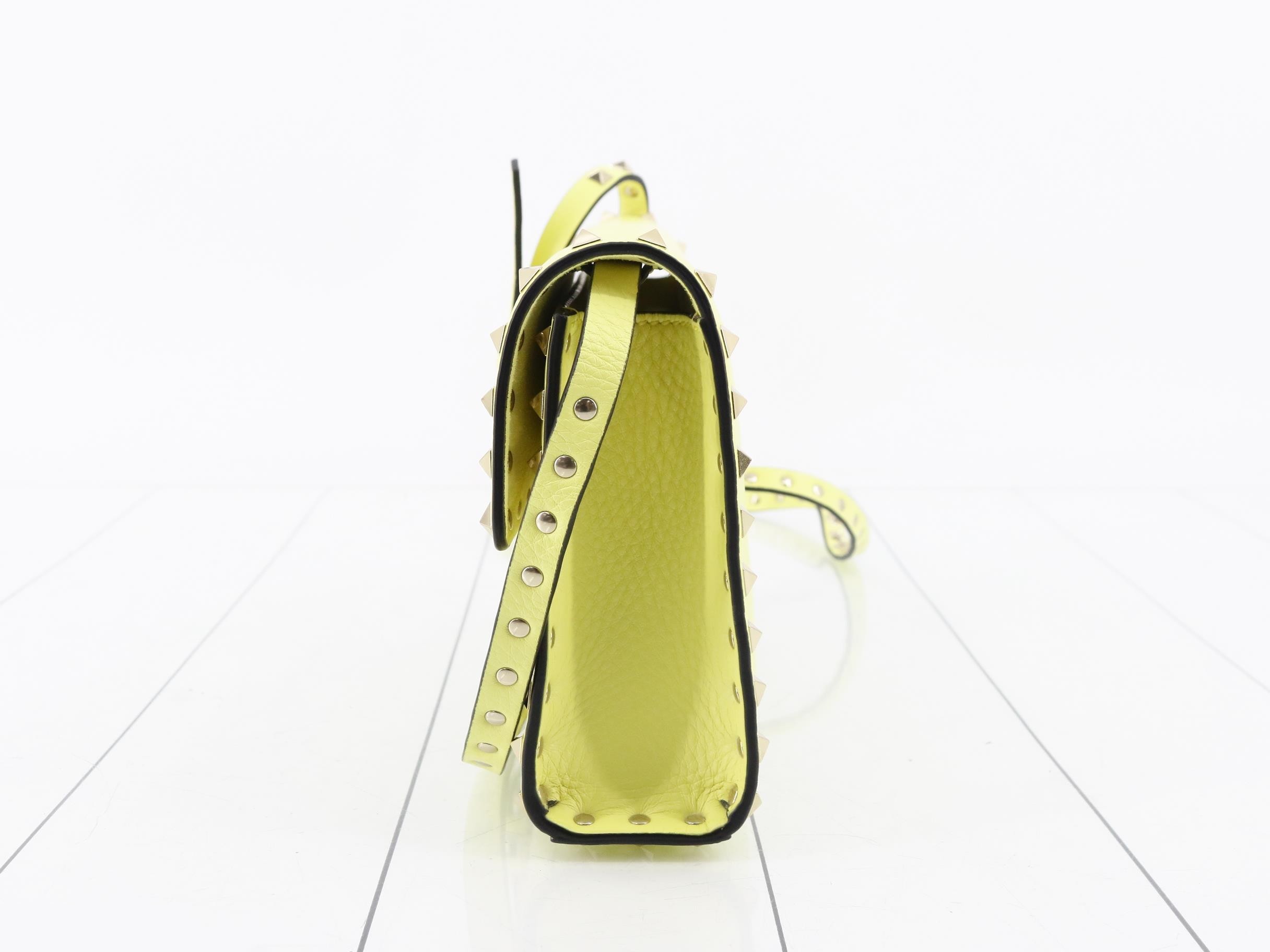 Rockstud Grain Calfskin Small Crossbody Bag (Unused) — view 3