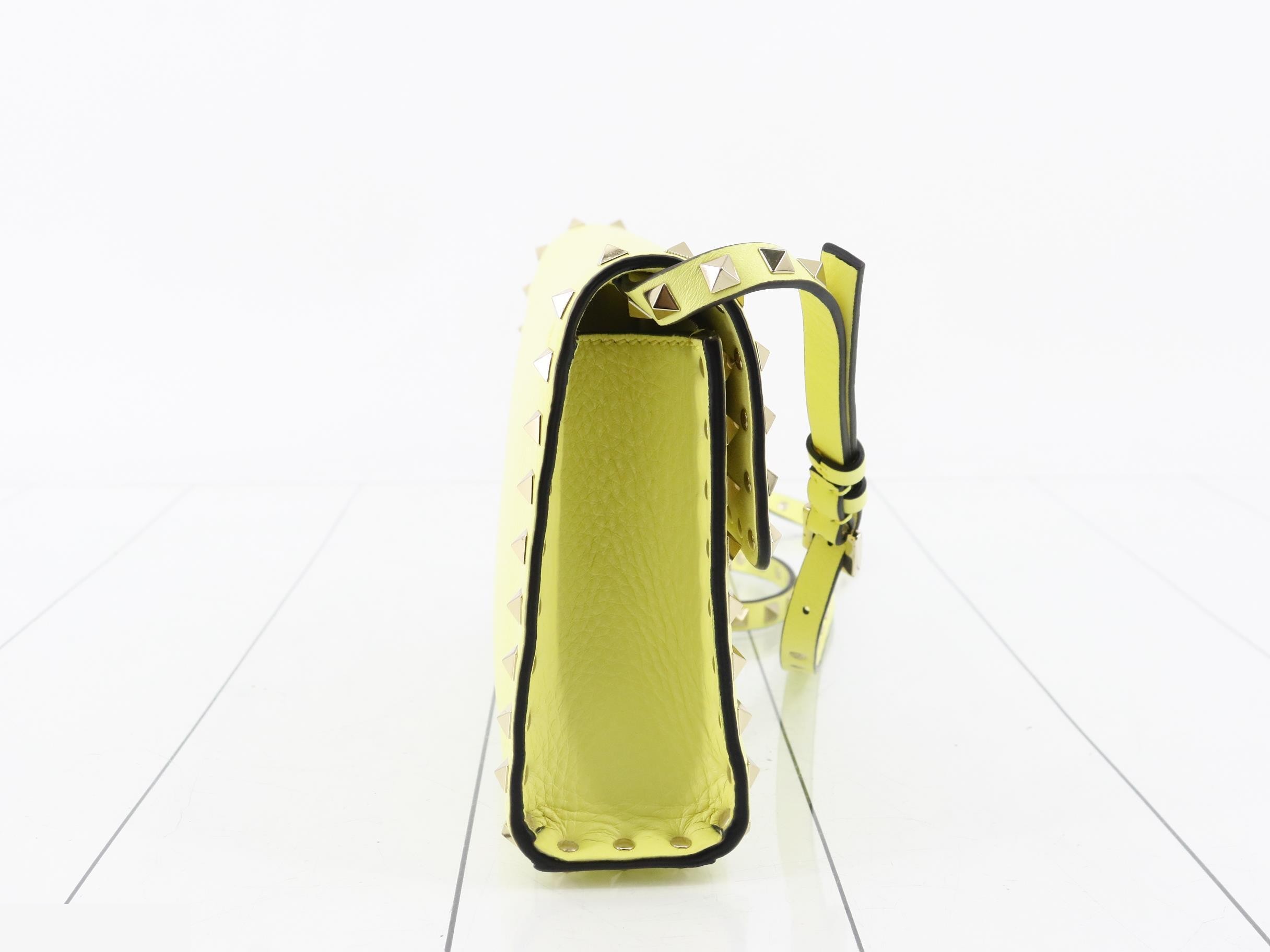 Rockstud Grain Calfskin Small Crossbody Bag (Unused) — view 4