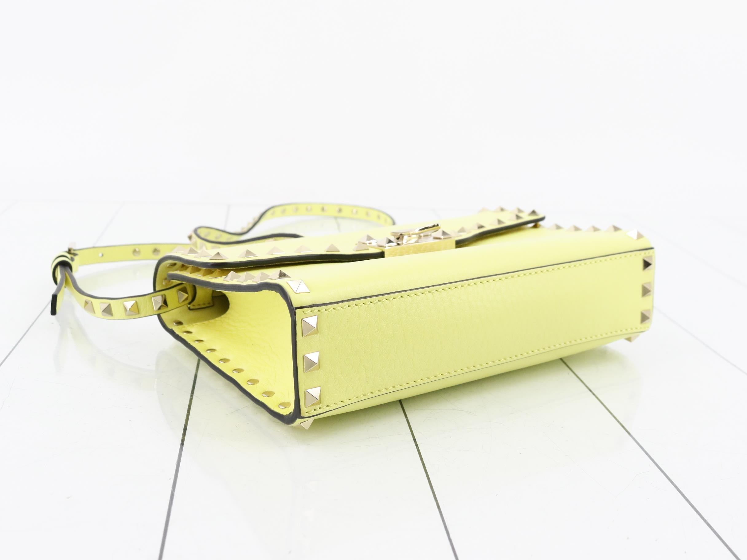 Rockstud Grain Calfskin Small Crossbody Bag (Unused) — view 5