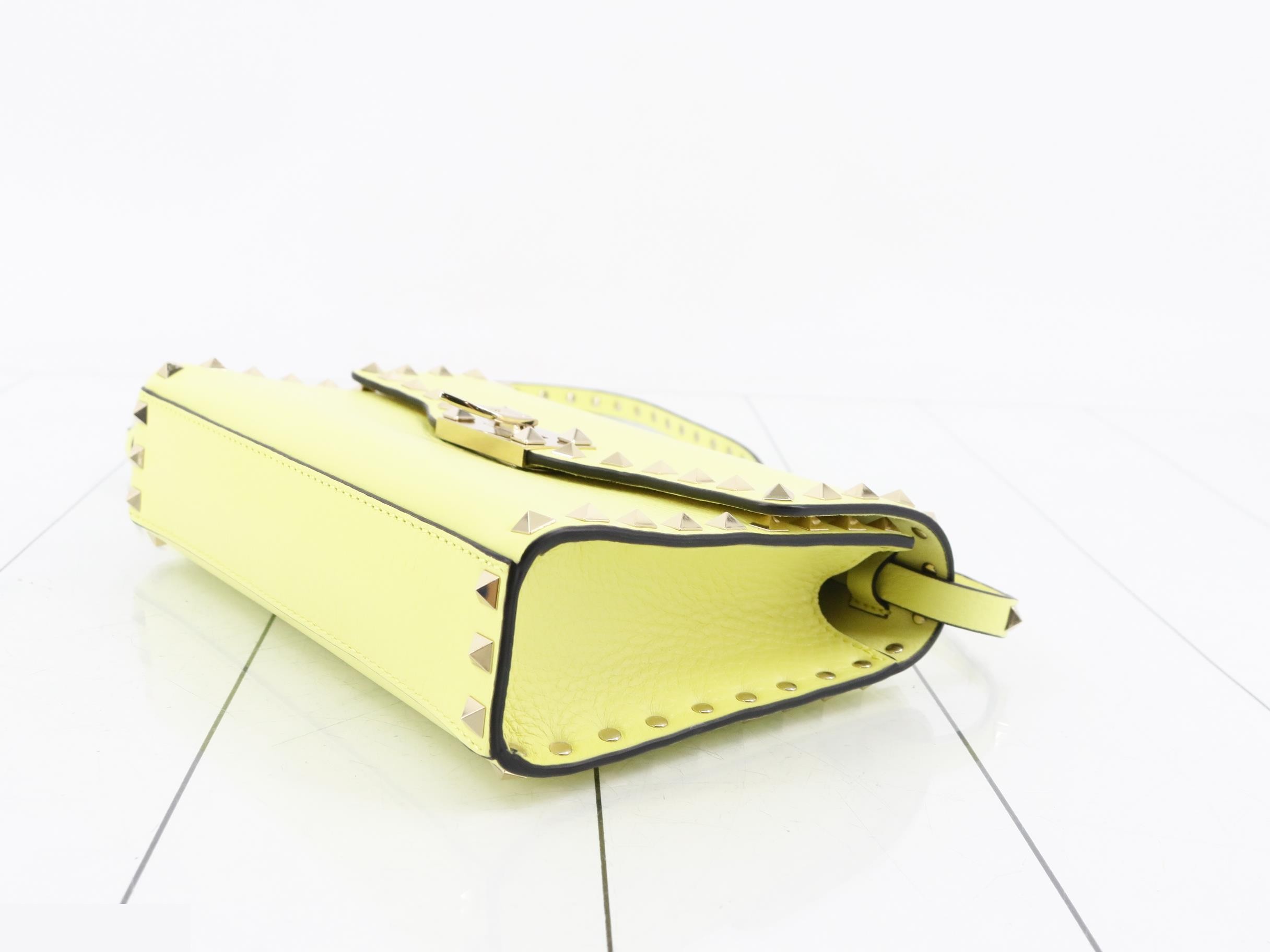 Rockstud Grain Calfskin Small Crossbody Bag (Unused) — view 6