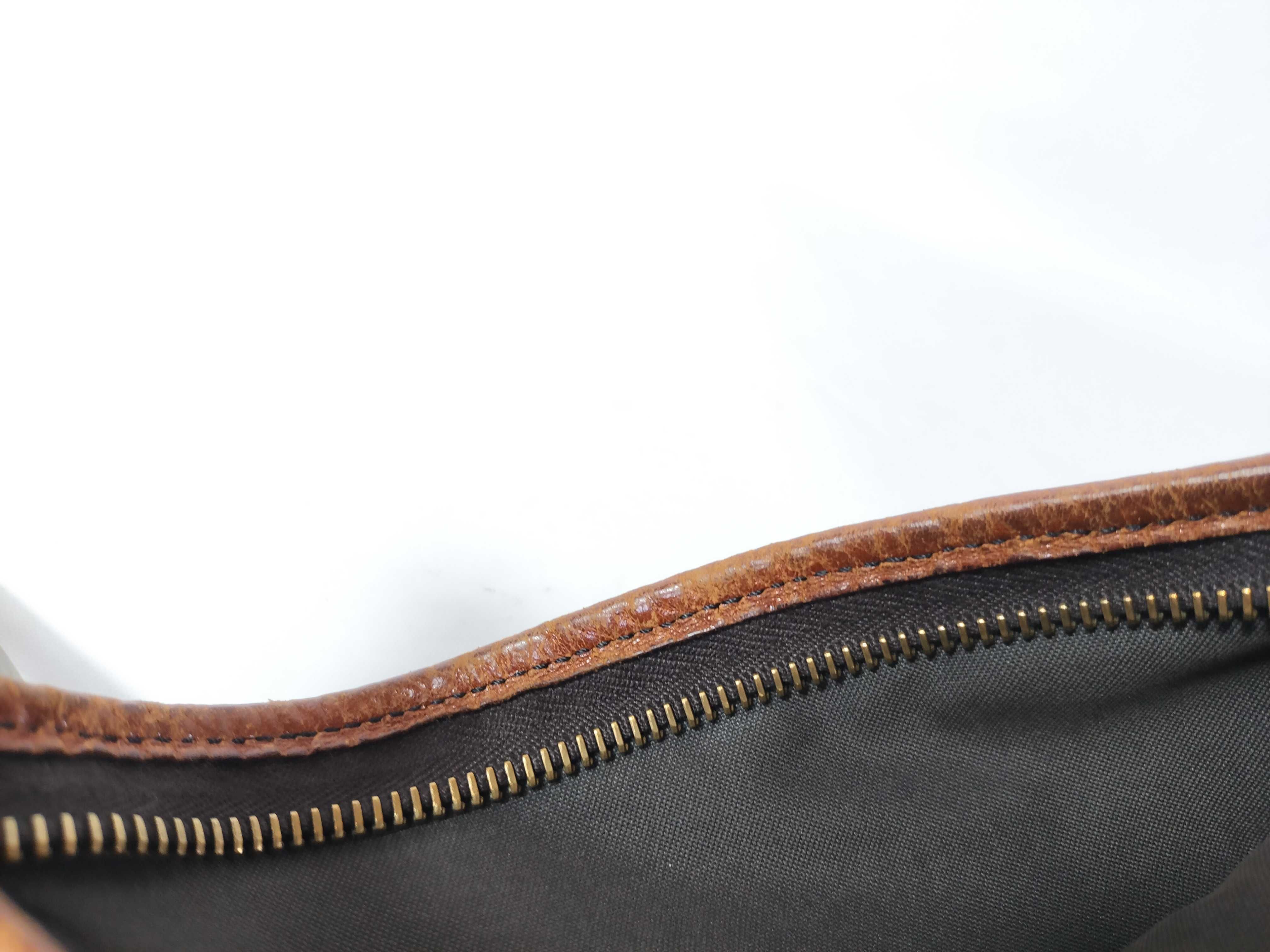 Zucca pattern shoulder bag, Fendi 2305 8BT110 TOK 069, canvas and leather, brown shoulder bag. — view 11