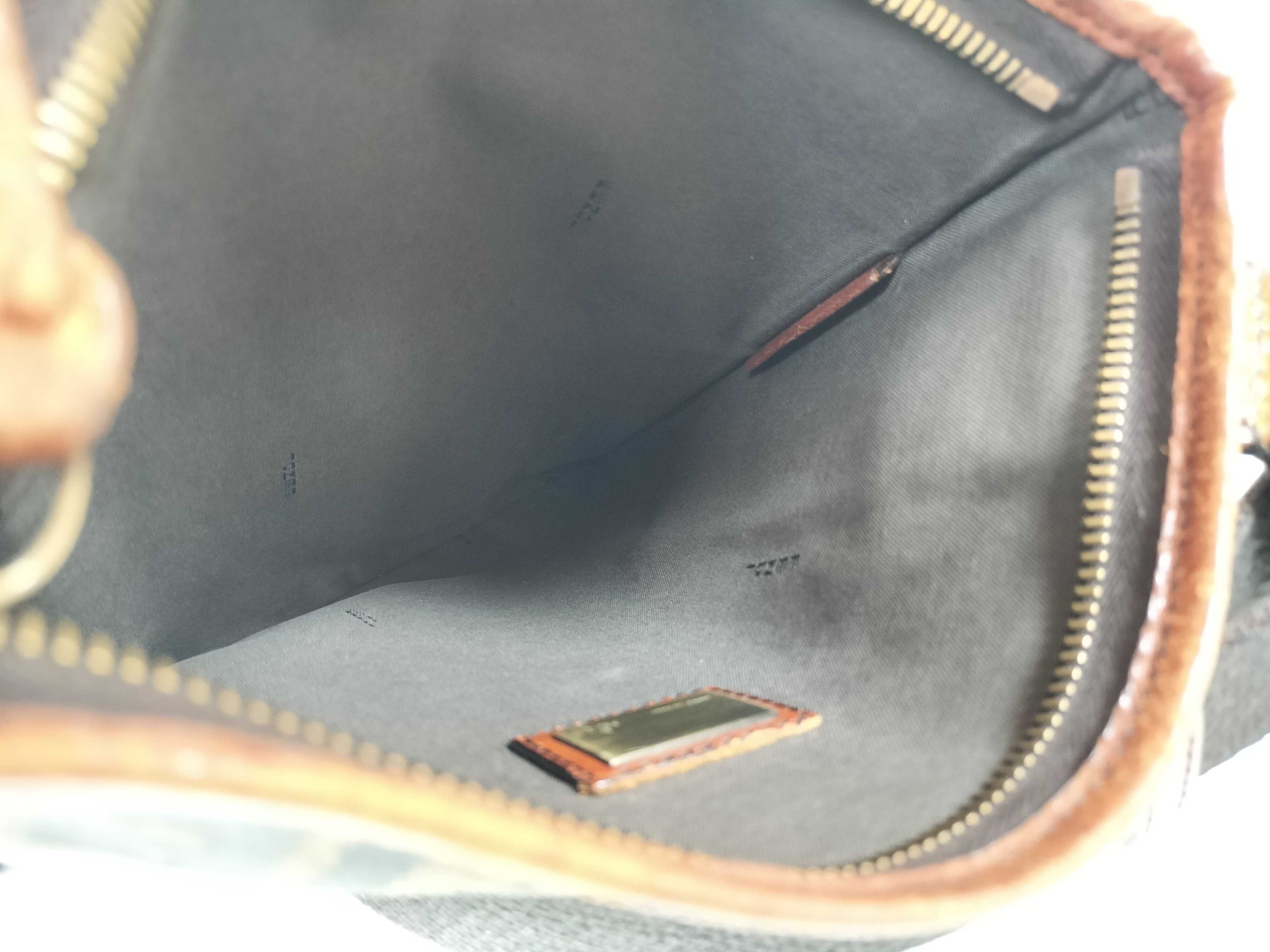 Zucca pattern shoulder bag, Fendi 2305 8BT110 TOK 069, canvas and leather, brown shoulder bag. — view 9