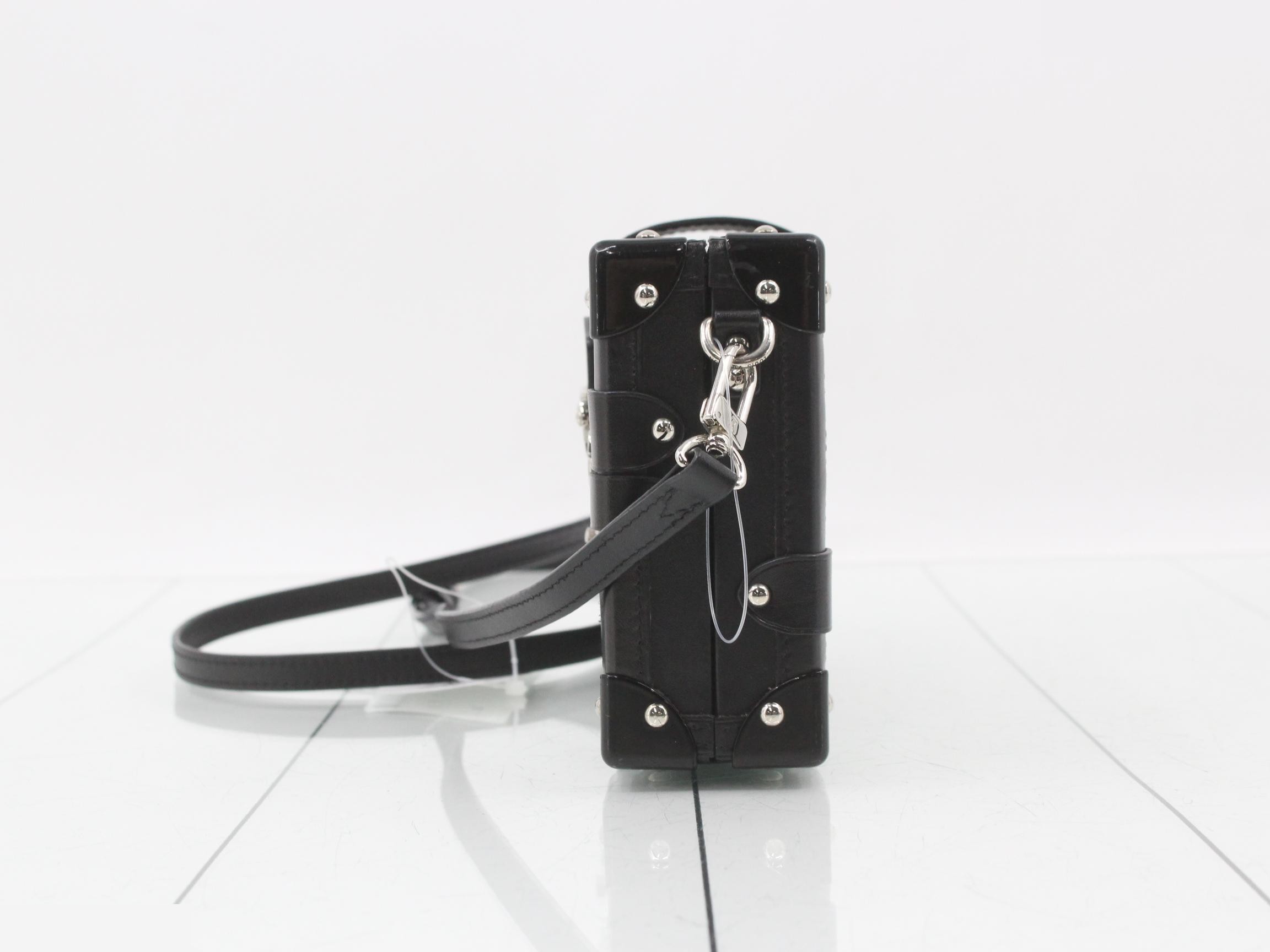 LV Sequin Petite Malle Shoulder Bag, Black — view 3