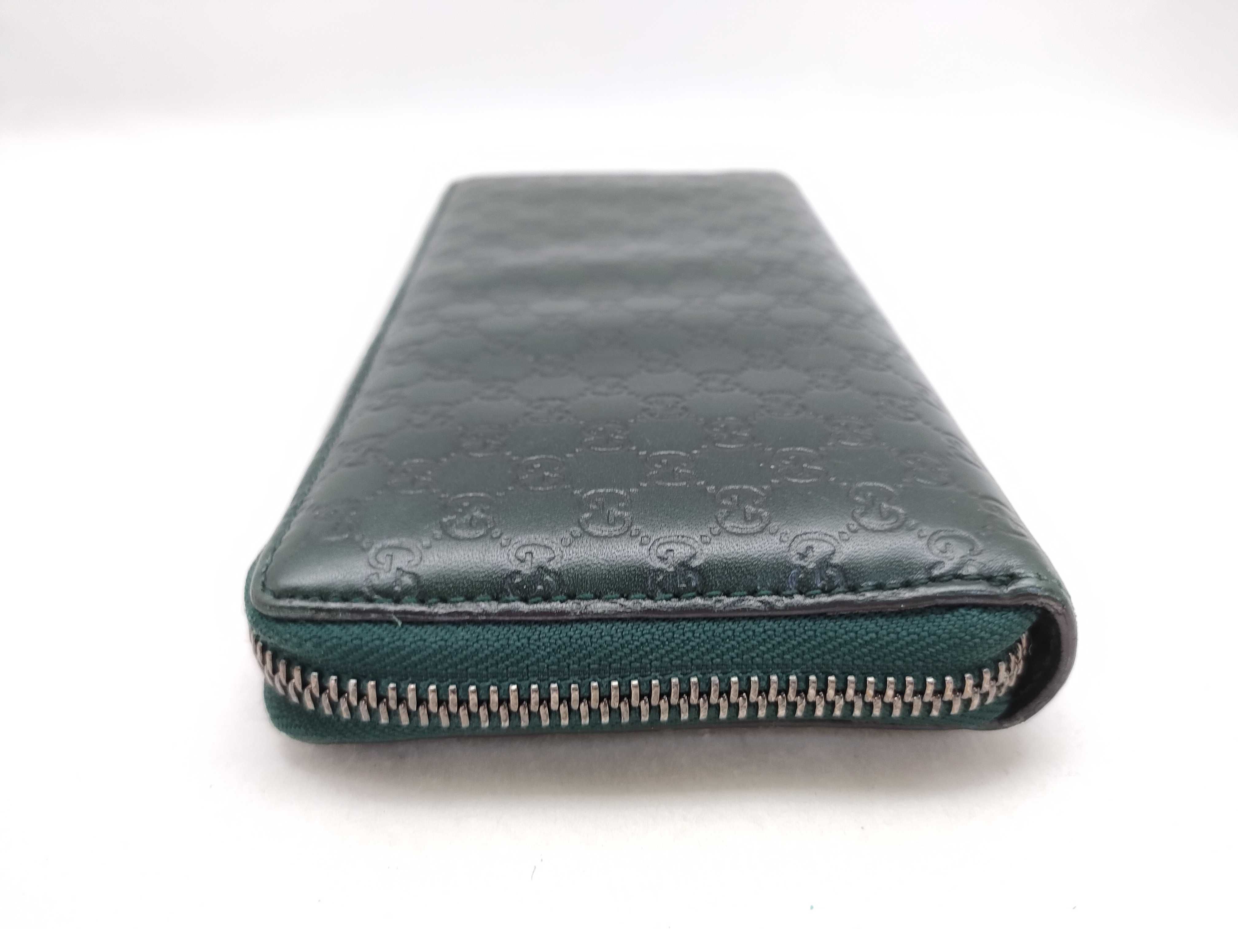 embossed round zipper long wallet — view 4