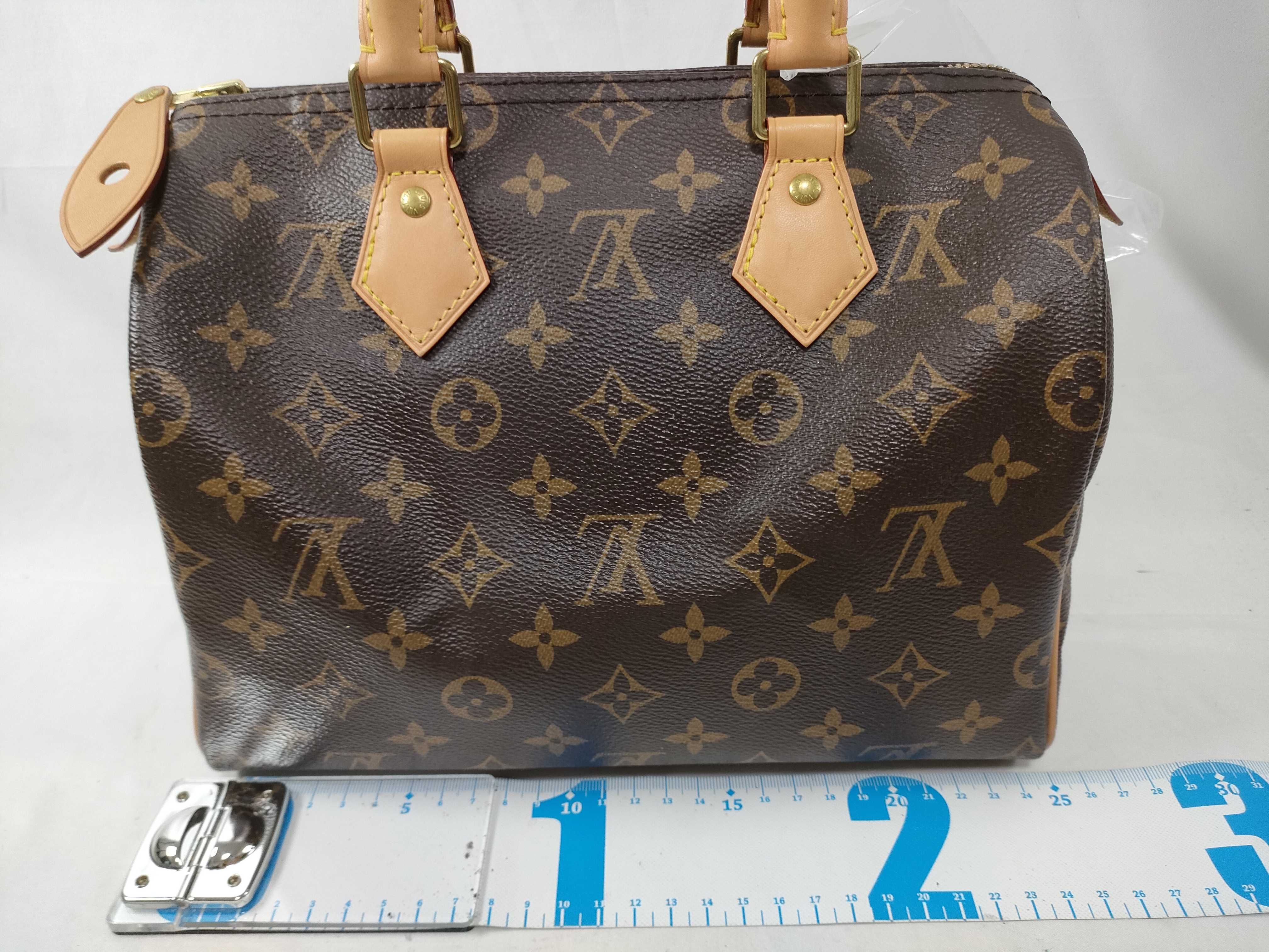 Monogram Louis Vuitton Monogram Speedy 25 M41109 RFID Detected Handbag — view 2