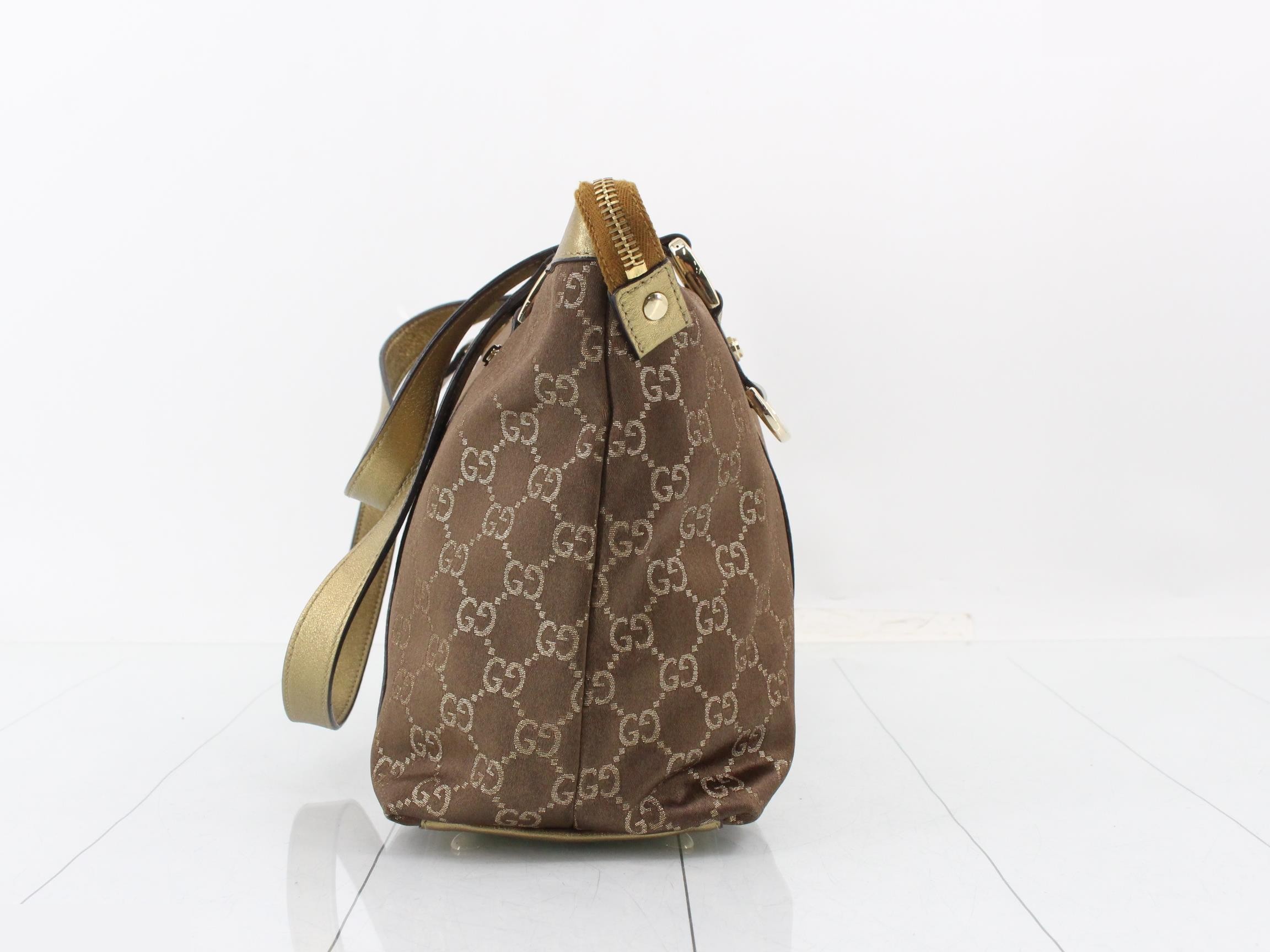 GG Canvas Bag, Tote Bag, Brown — view 3