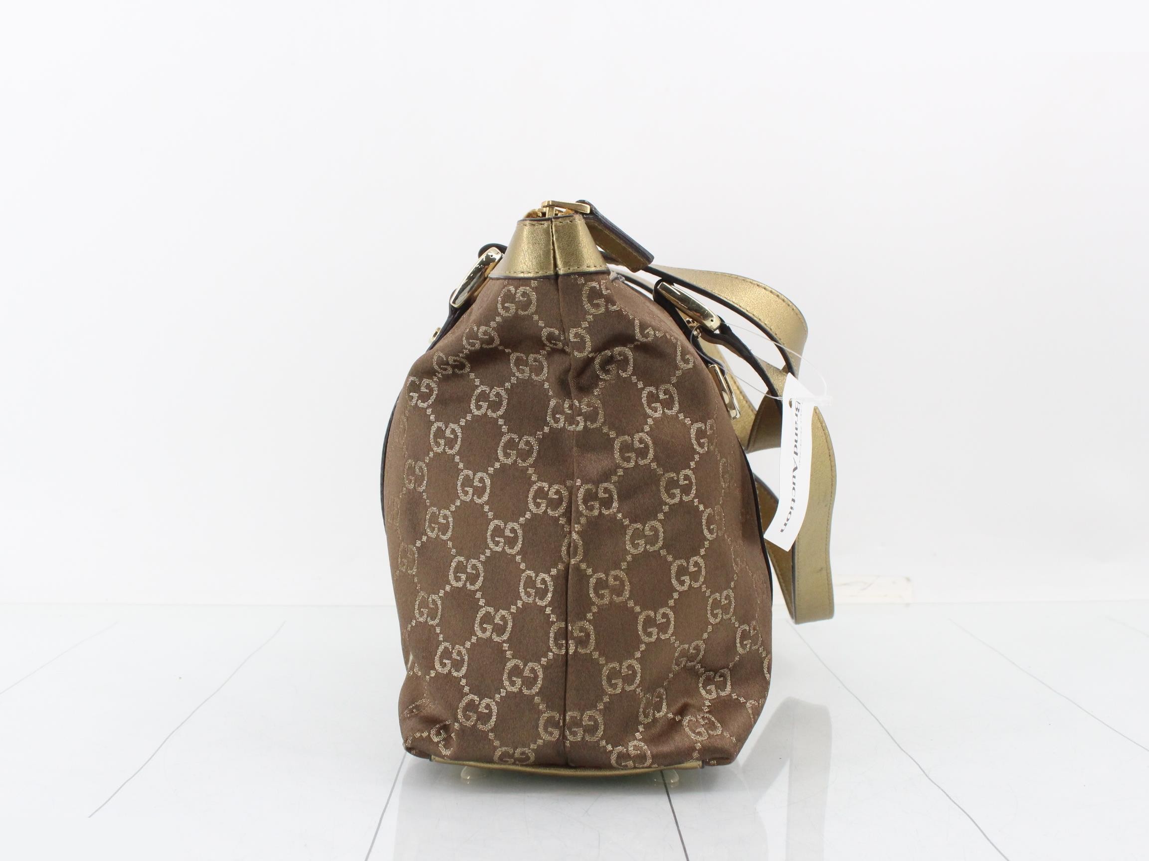 GG Canvas Bag, Tote Bag, Brown — view 4