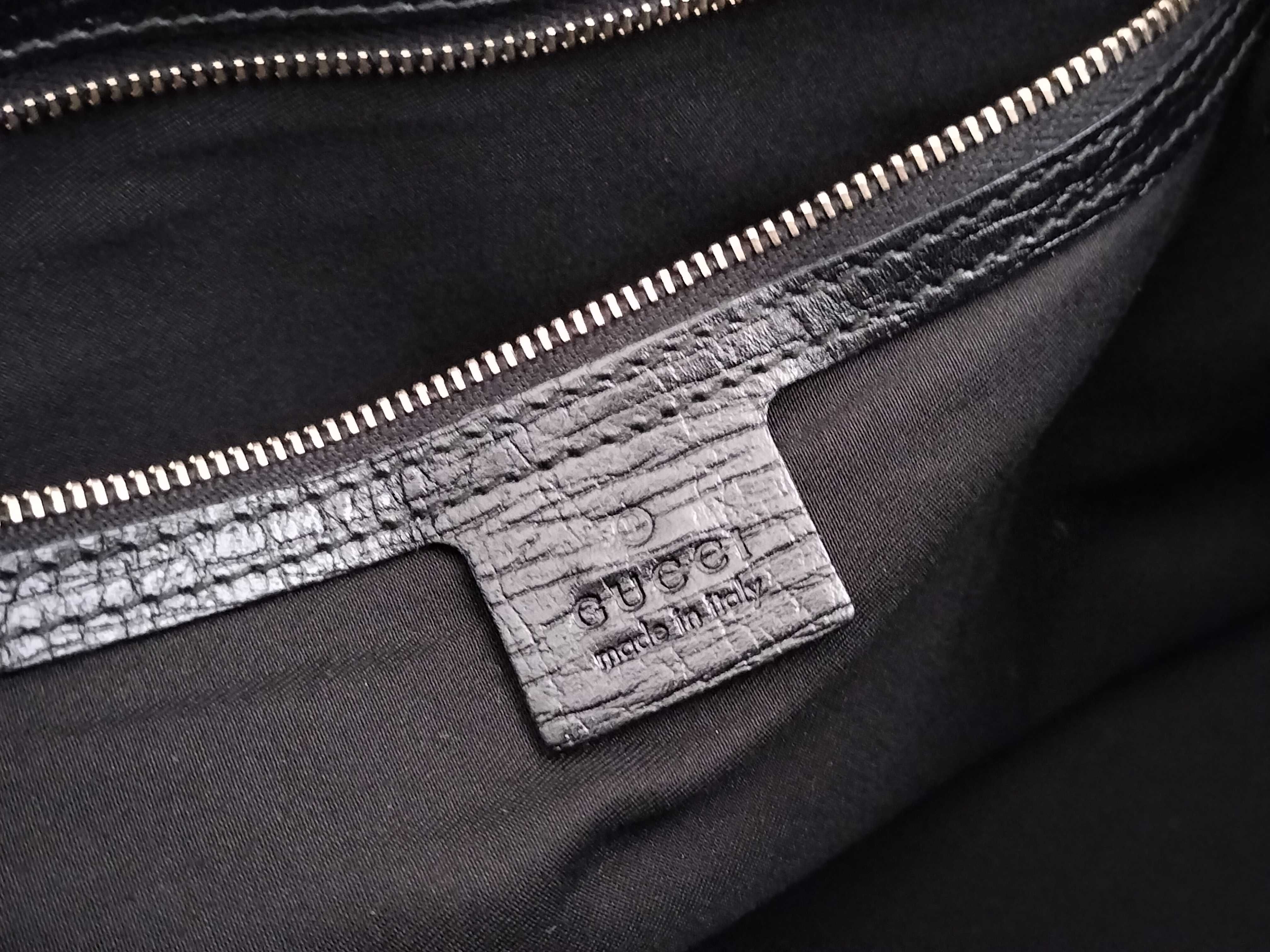 GG Canvas Horsebit Tote Bag (Black) — view 11
