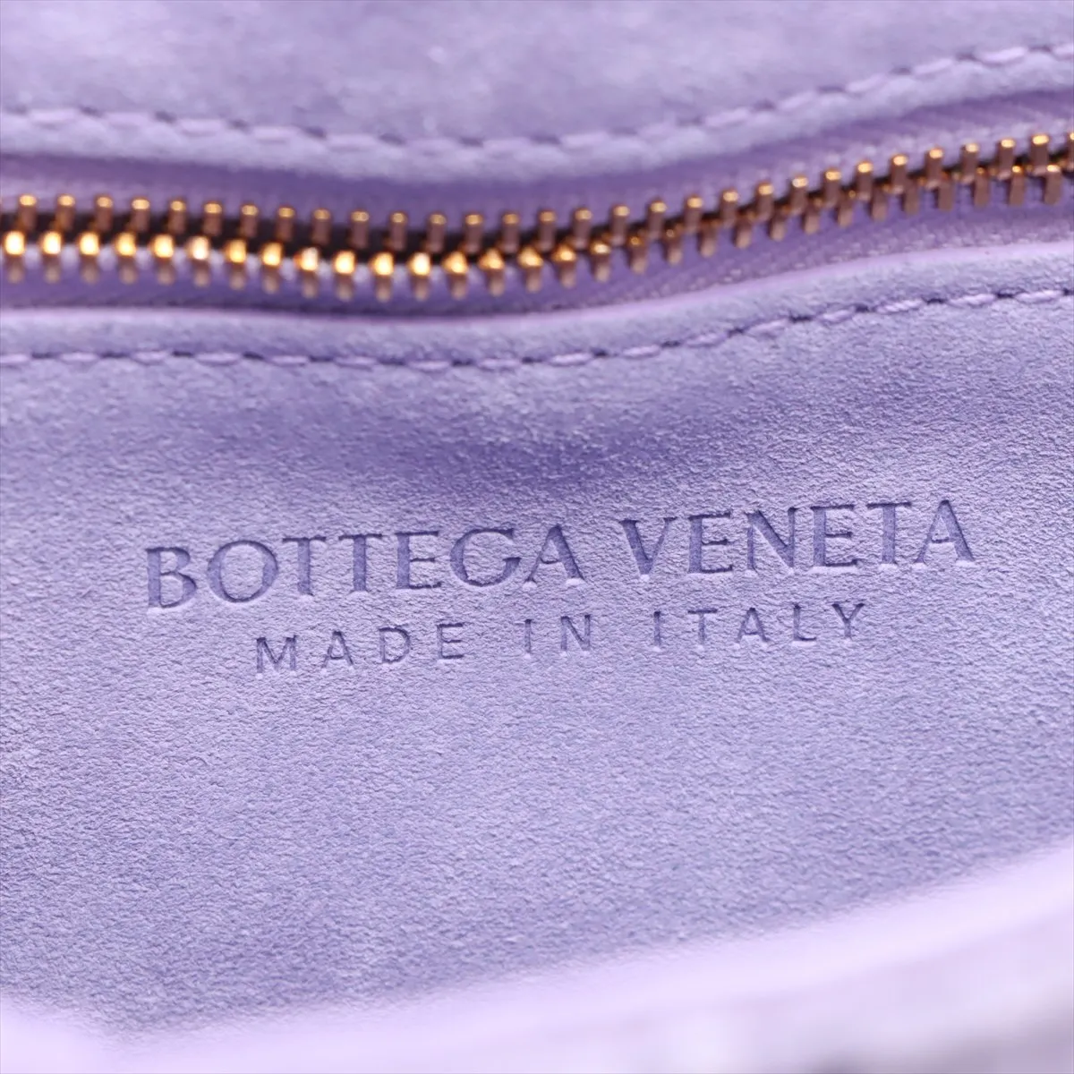 Maxi Intrecciato Padded Cassette Suede Shoulder Bag Purple — view 8