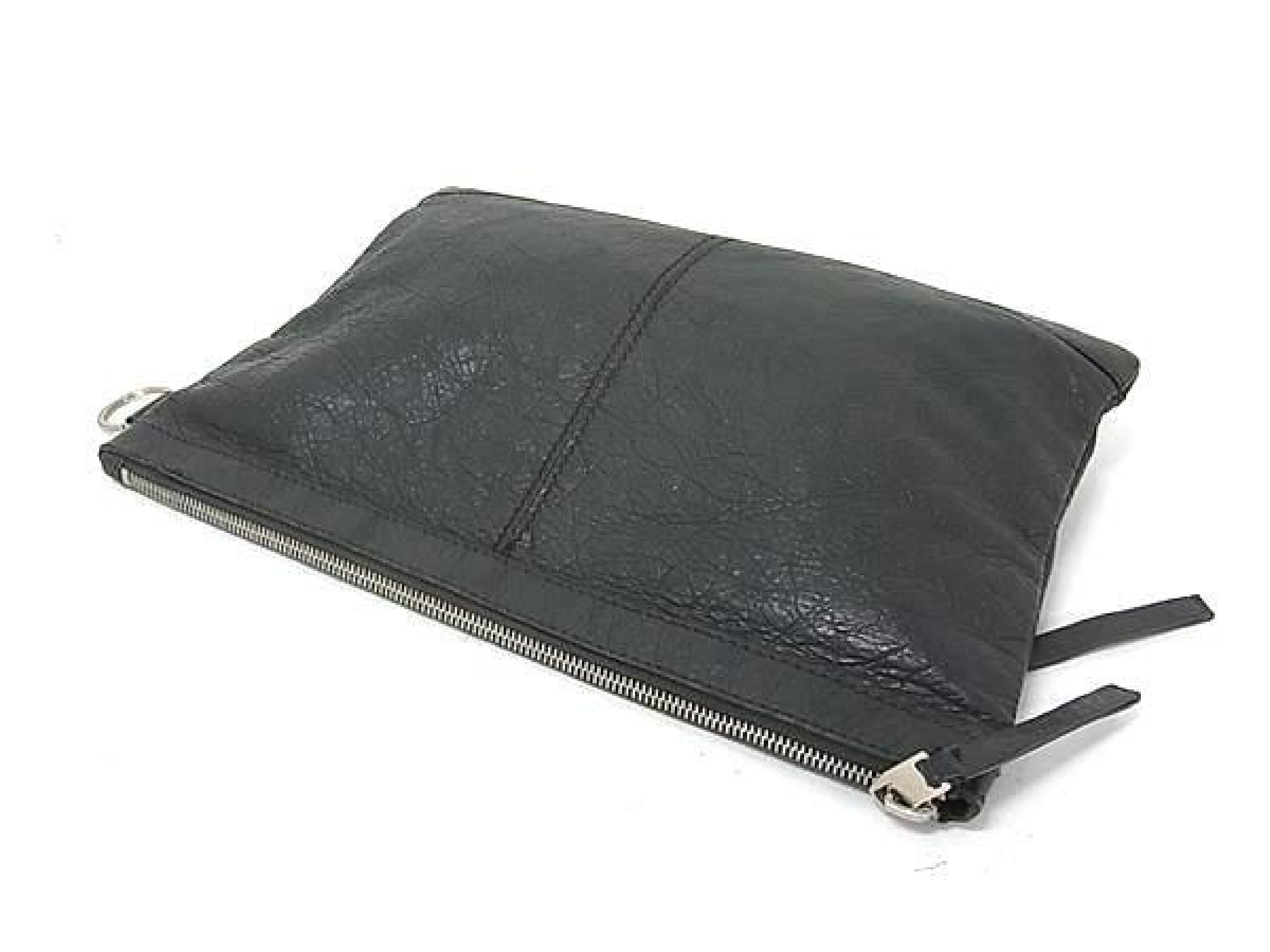 273022 Classic Clip M Leather Second Men's Clutch Bag, Gray (BQ7722) — view 2