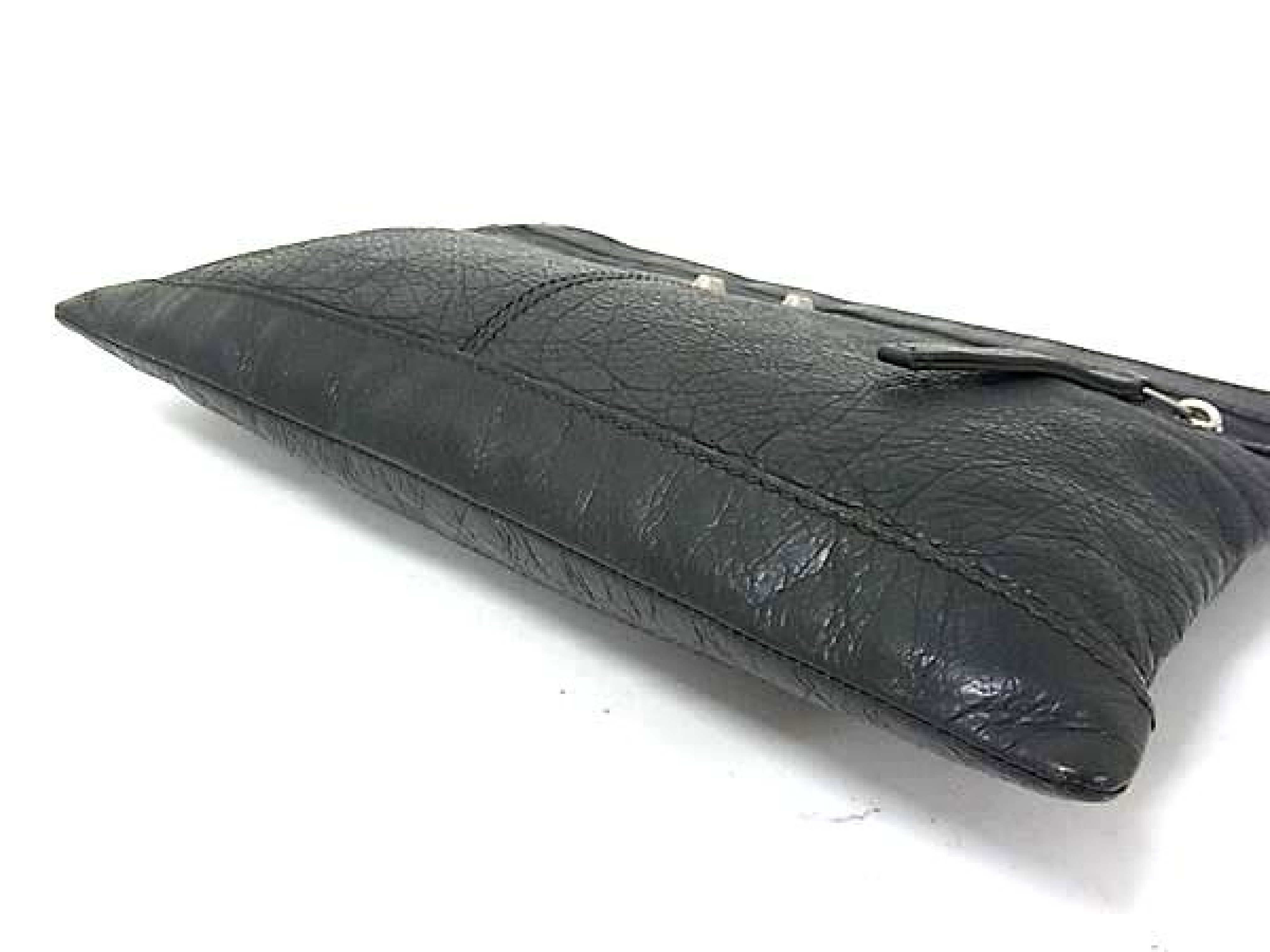 273022 Classic Clip M Leather Second Men's Clutch Bag, Gray (BQ7722) — view 3