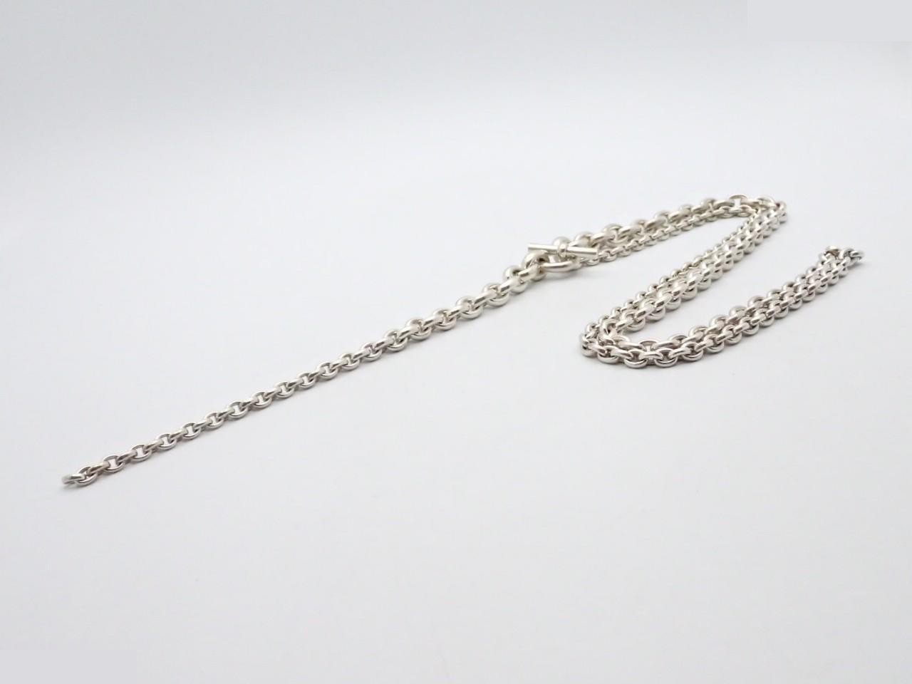 Crescendo Long Necklace, 925 sterling silver, 157.2g, neck circumference approximately 80cm — view 3