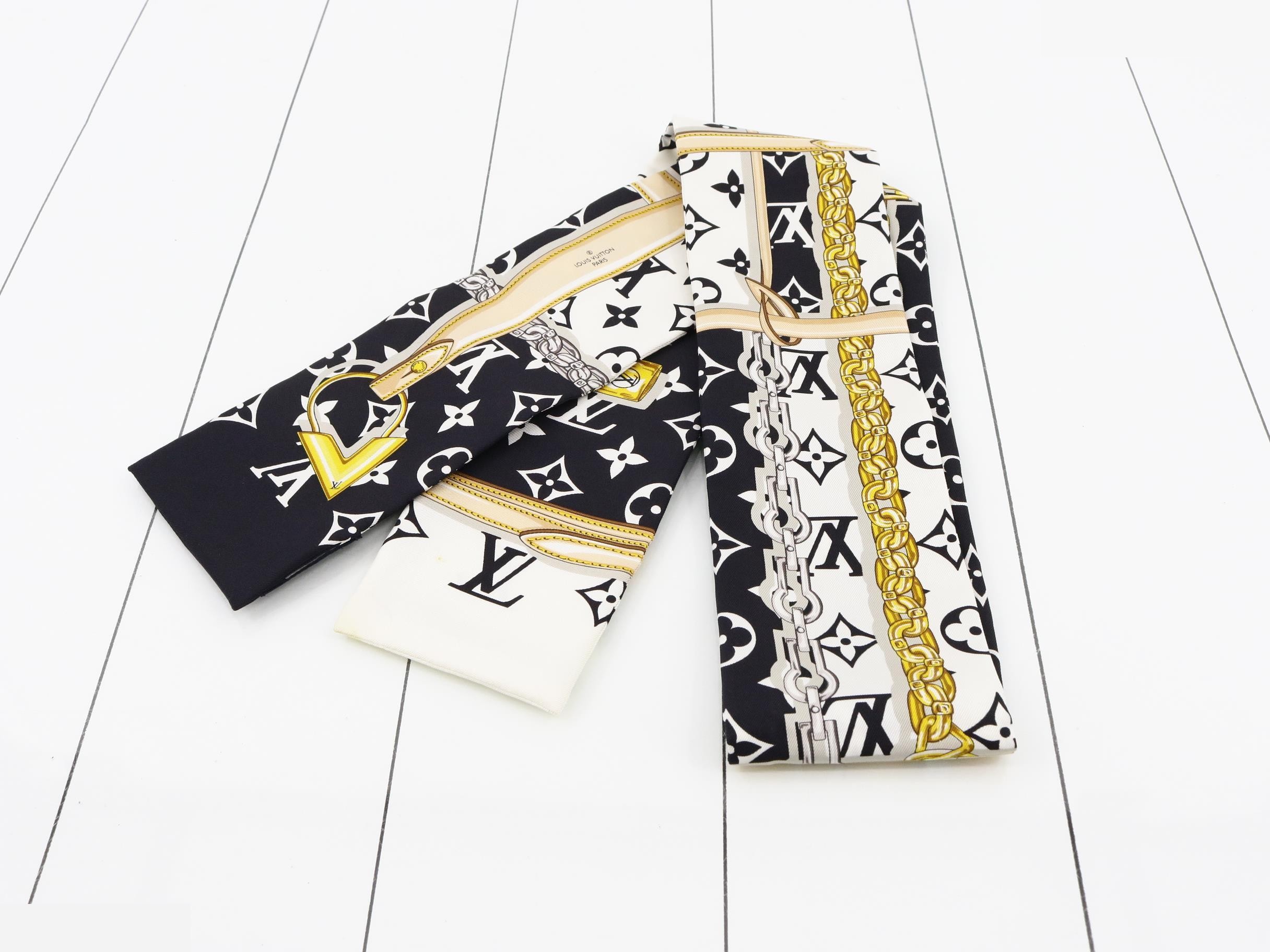 Bandeau Monogram Confidential Scarf — view 2