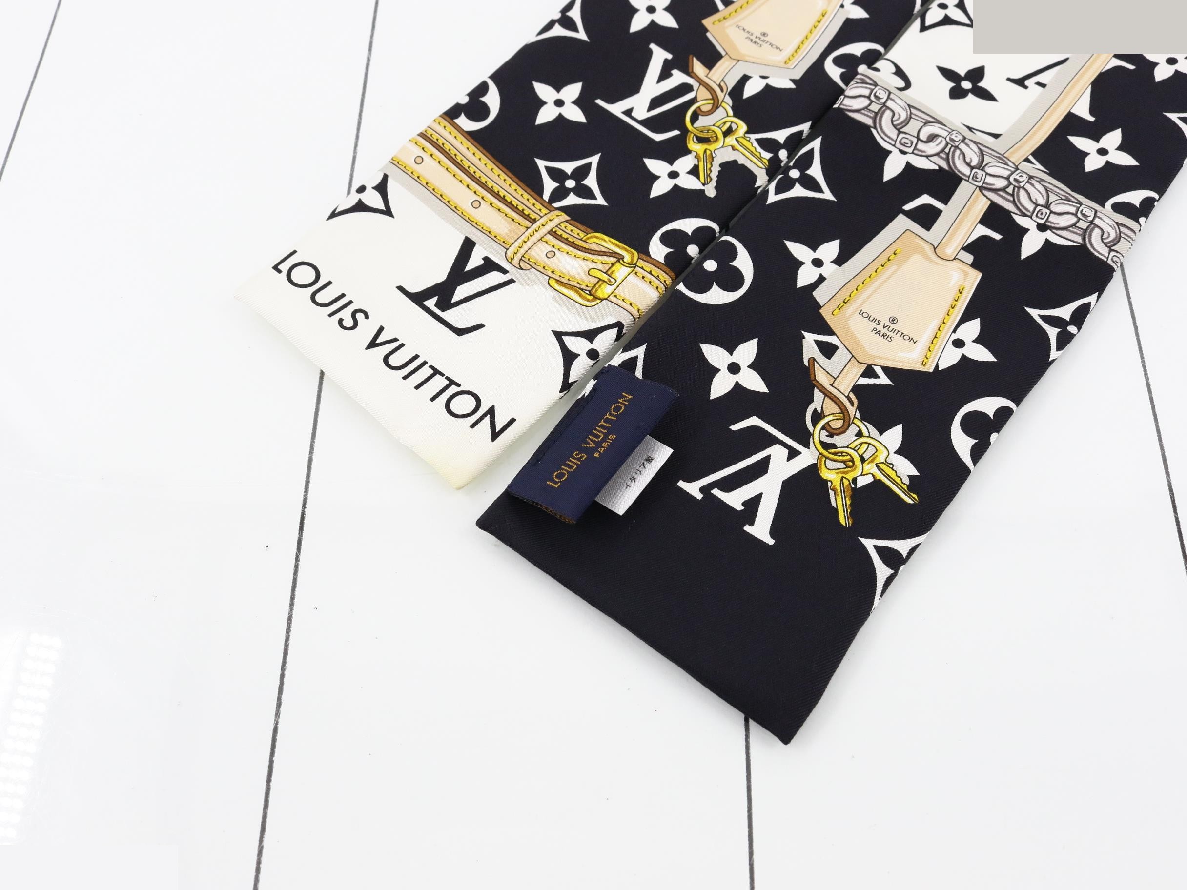 Bandeau Monogram Confidential Scarf — view 3
