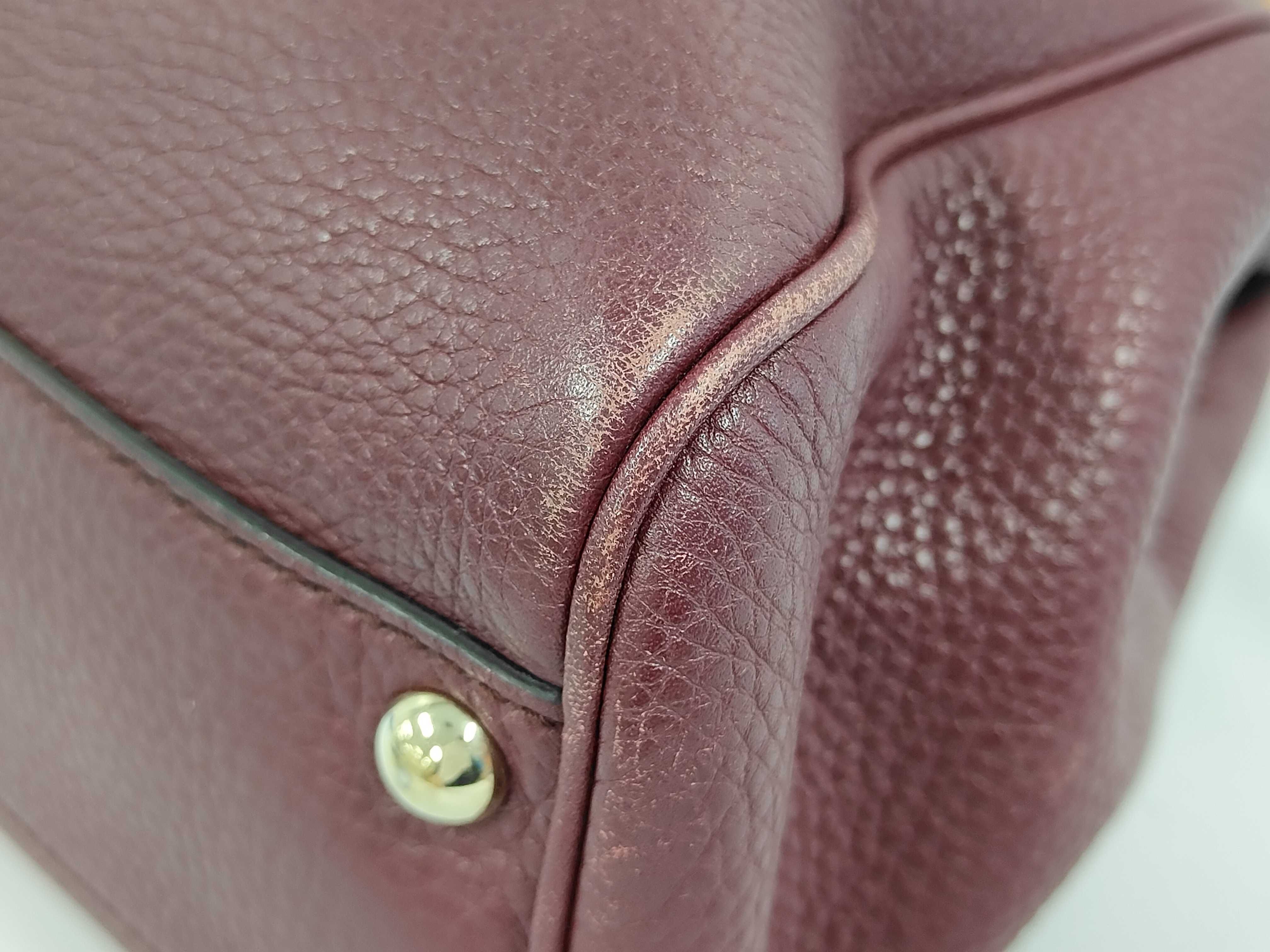 D. Gucci Bamboo Shopper Leather Handbag — view 4