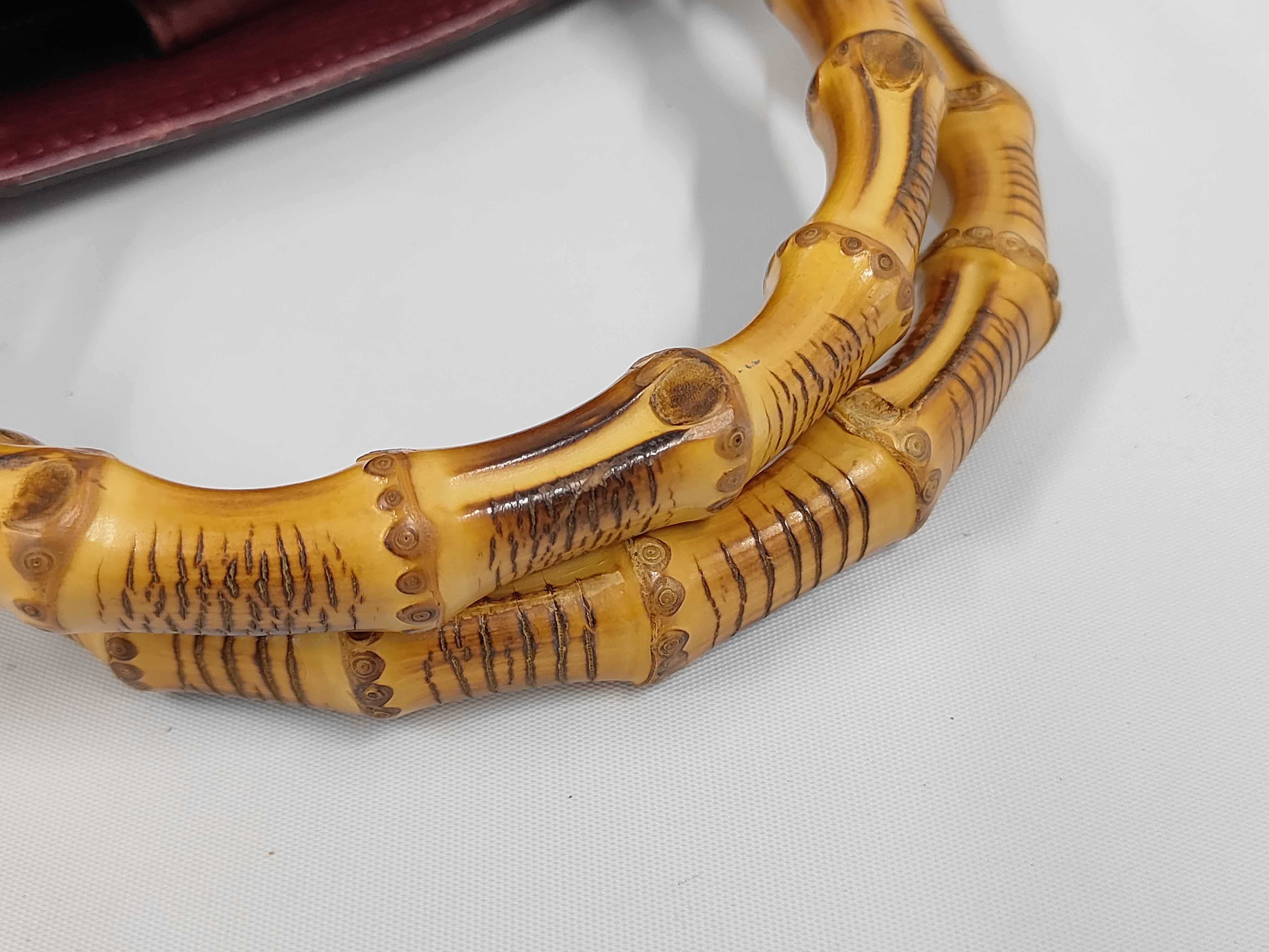 D. Gucci Bamboo Shopper Leather Handbag — view 5