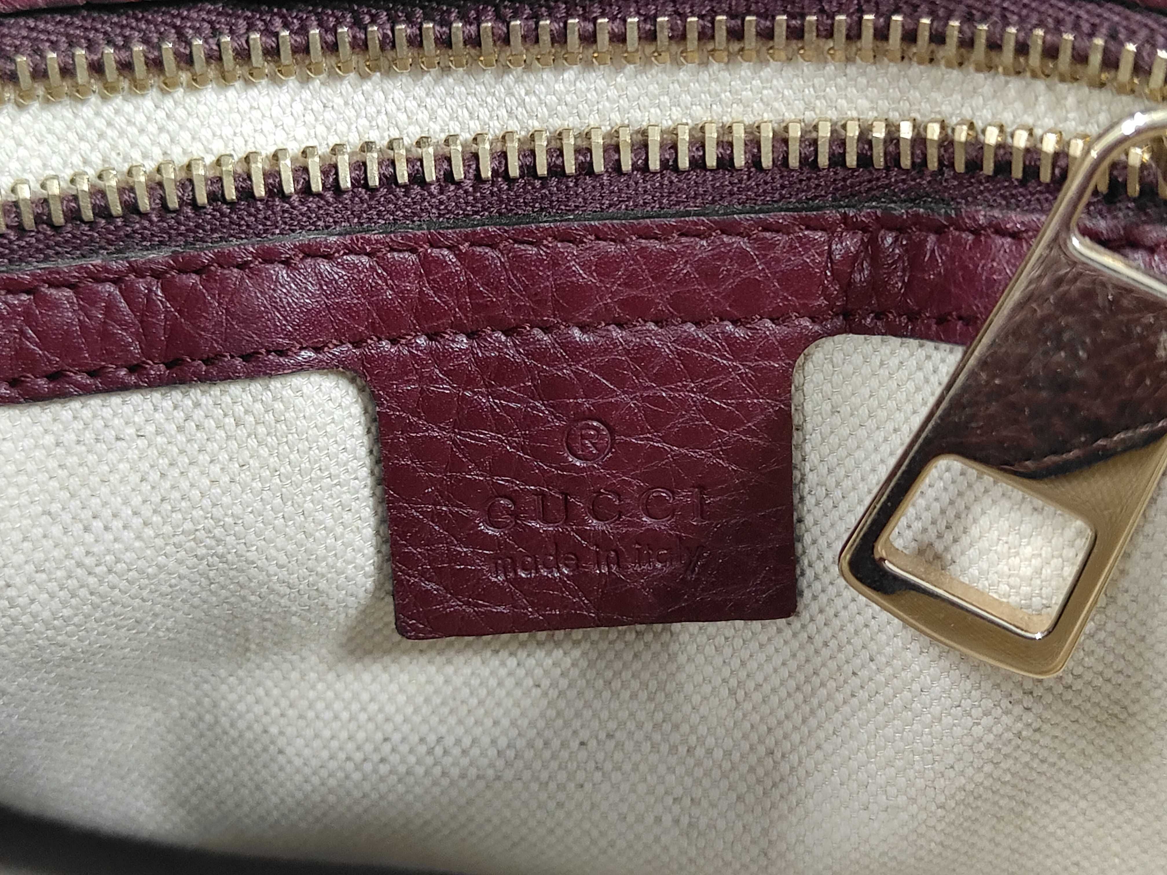 D. Gucci Bamboo Shopper Leather Handbag — view 8