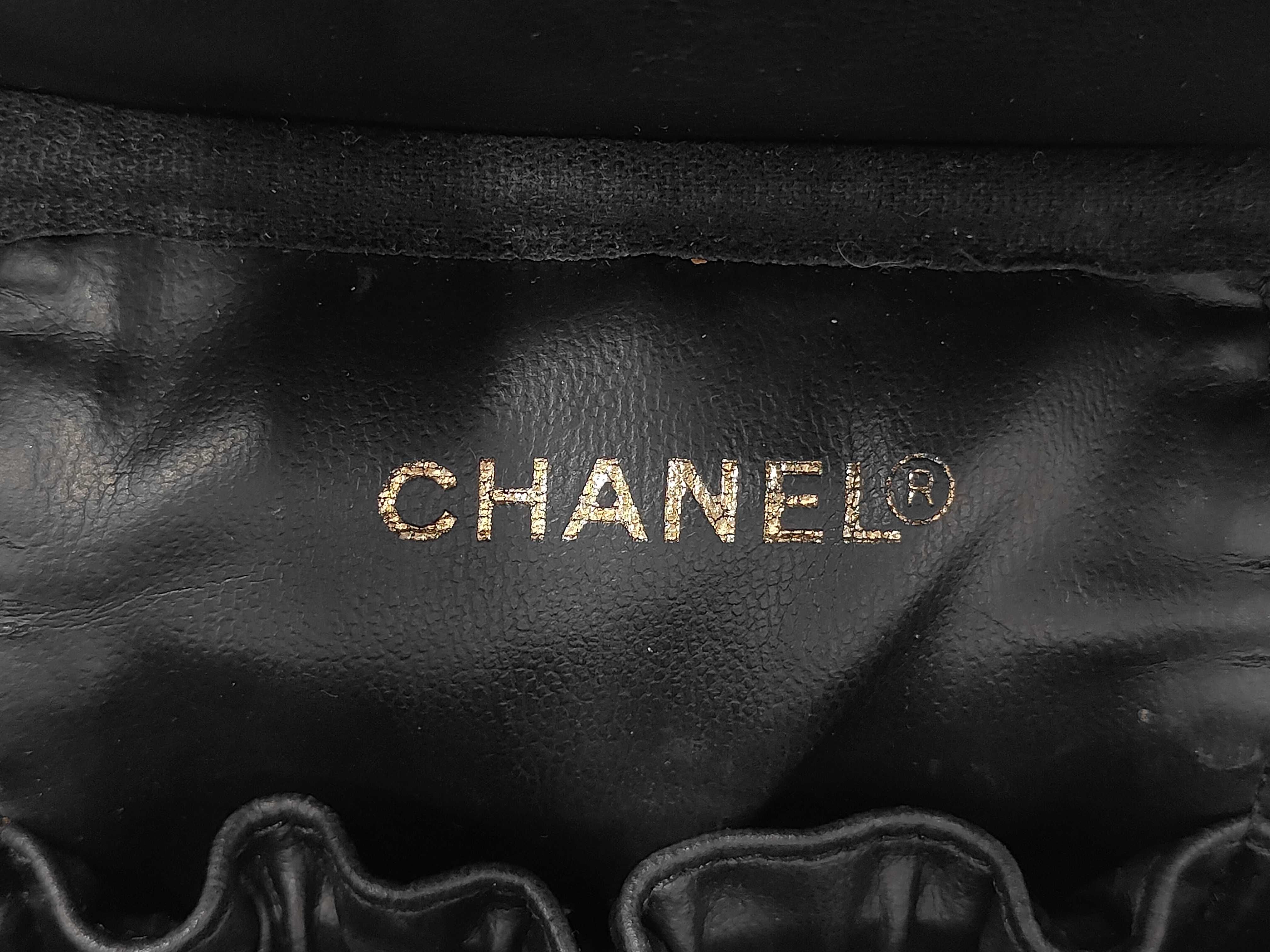 Coco Mark Caviar Skin Vanity Bag Black Gold Hardware 7577188 Serial Number 7 Series Handbag — view 10