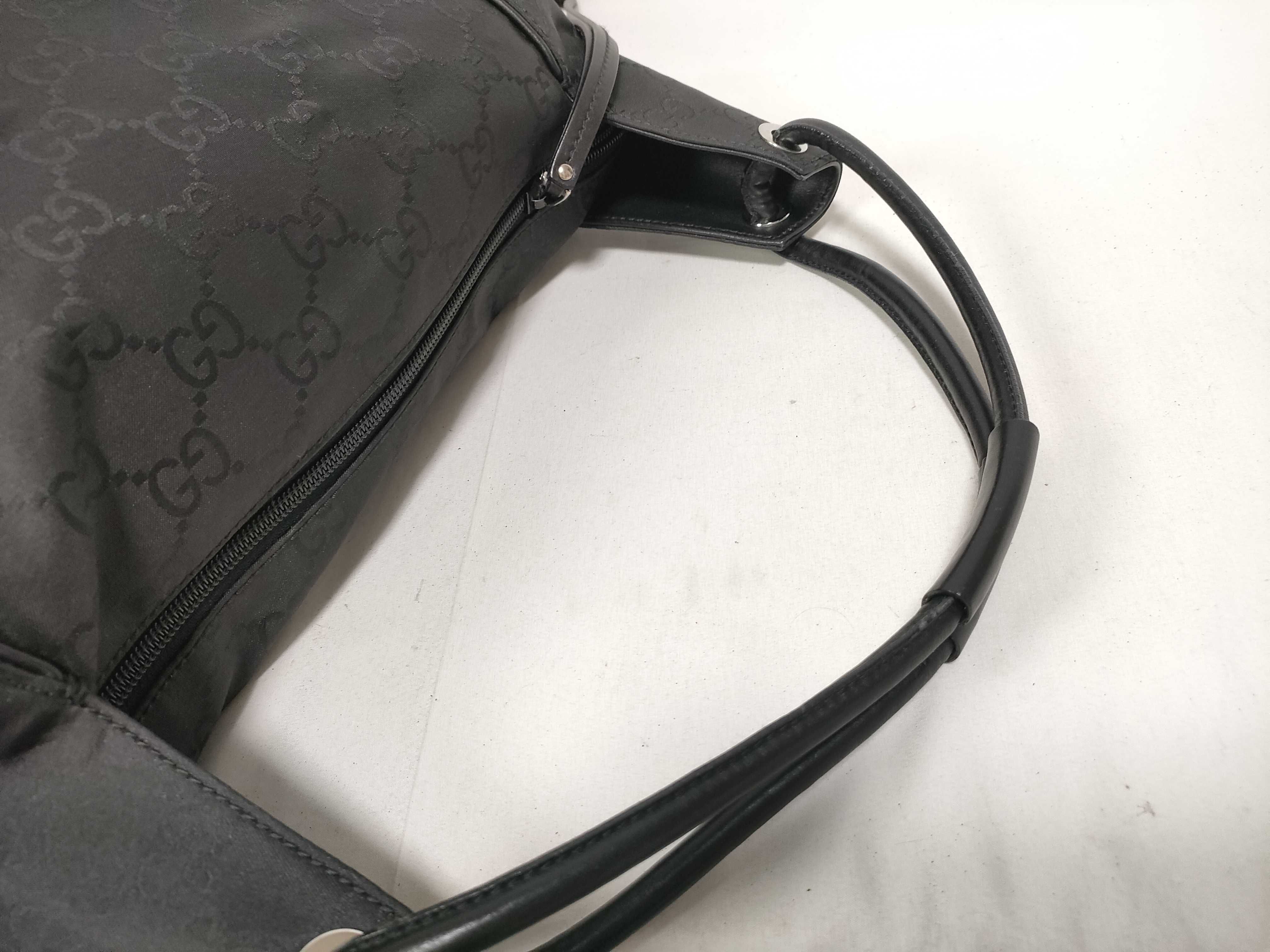 GG Canvas Tote Bag, Black, 101292 Tote Bag — view 8