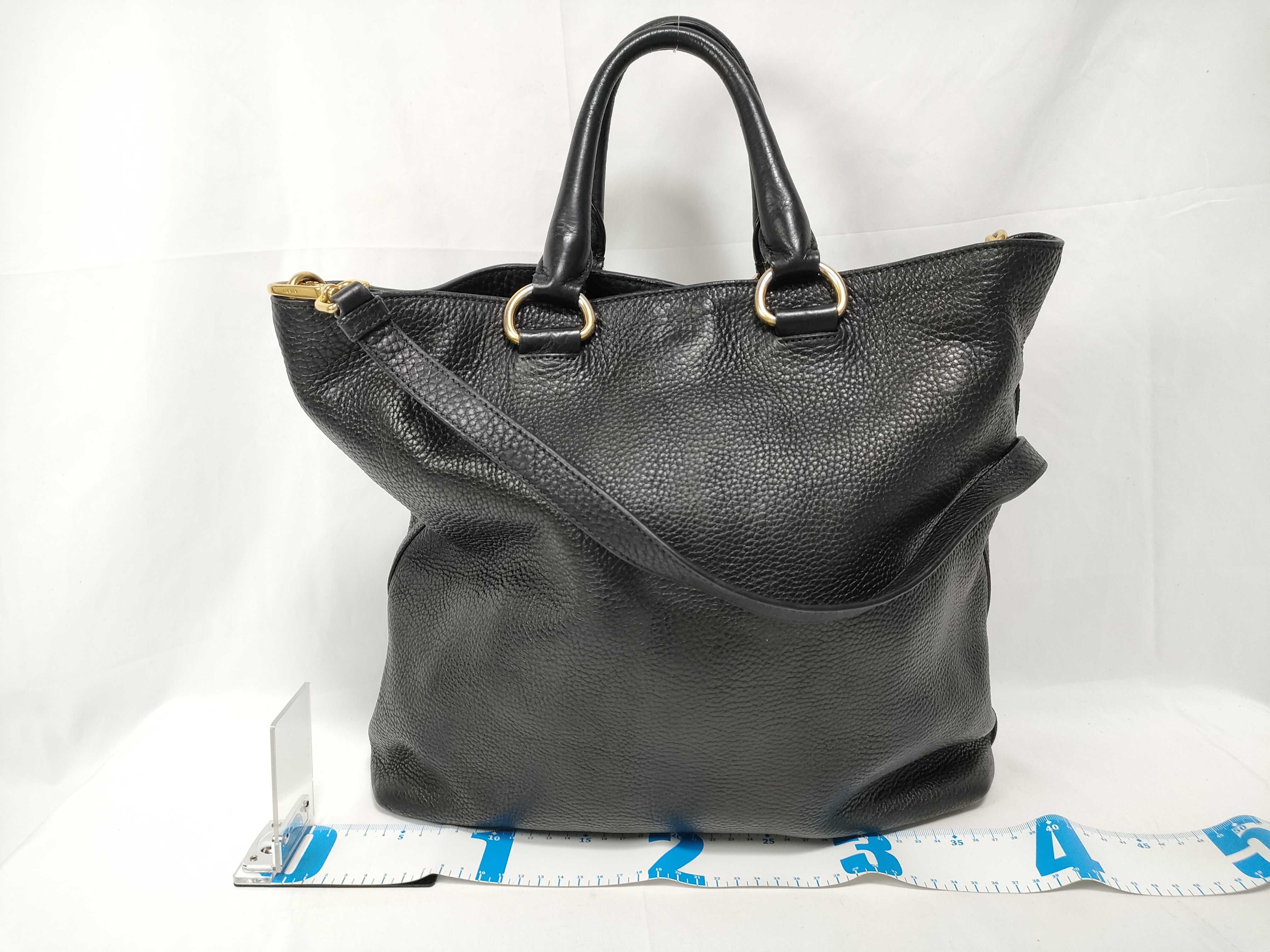 Vitello Daino Miranda Kerr Tote Bag Black BN1713 Tote Bag — view 2