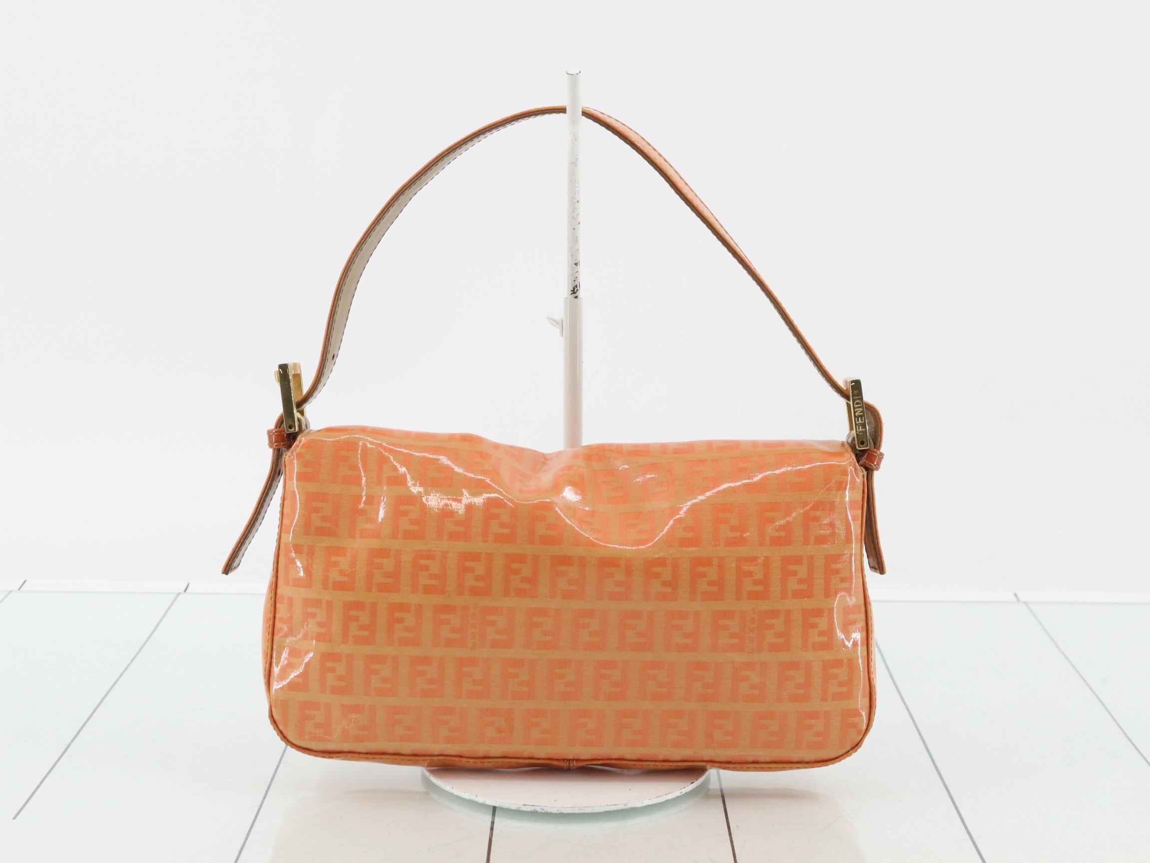 Zucchino (Bag) - Handbag, Orange, Enamel — view 2
