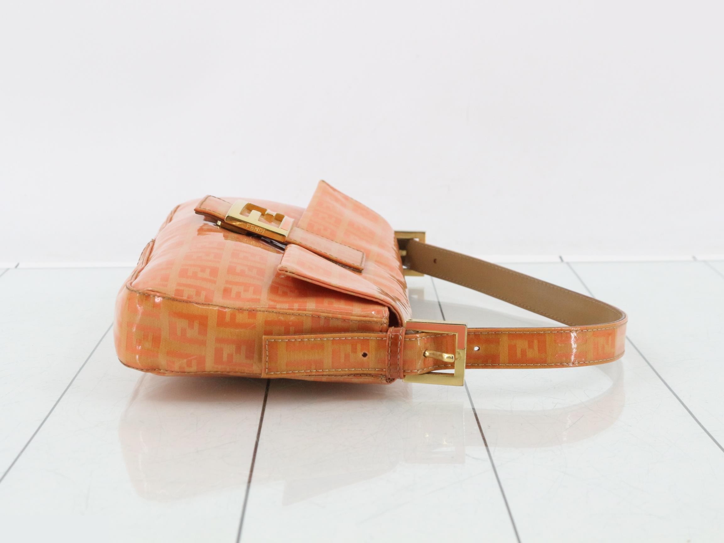 Zucchino (Bag) - Handbag, Orange, Enamel — view 3