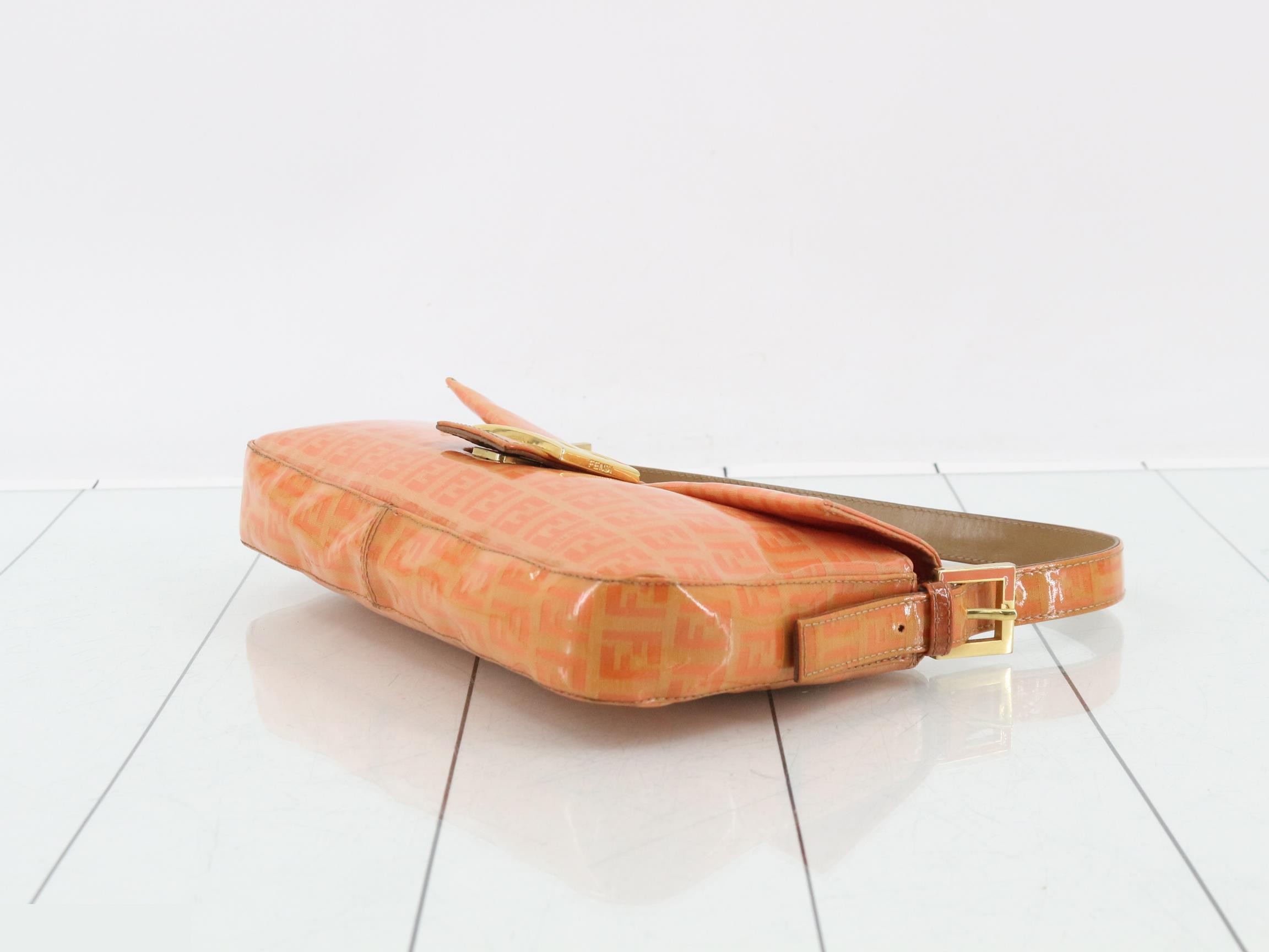 Zucchino (Bag) - Handbag, Orange, Enamel — view 6