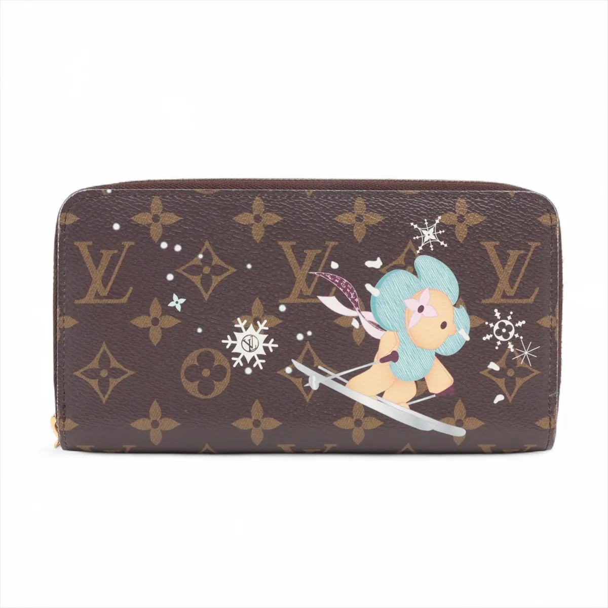 Monogram Vivienne Zippy Wallet M12223 Azure Frost Round Zip Wallet RFID Reactive