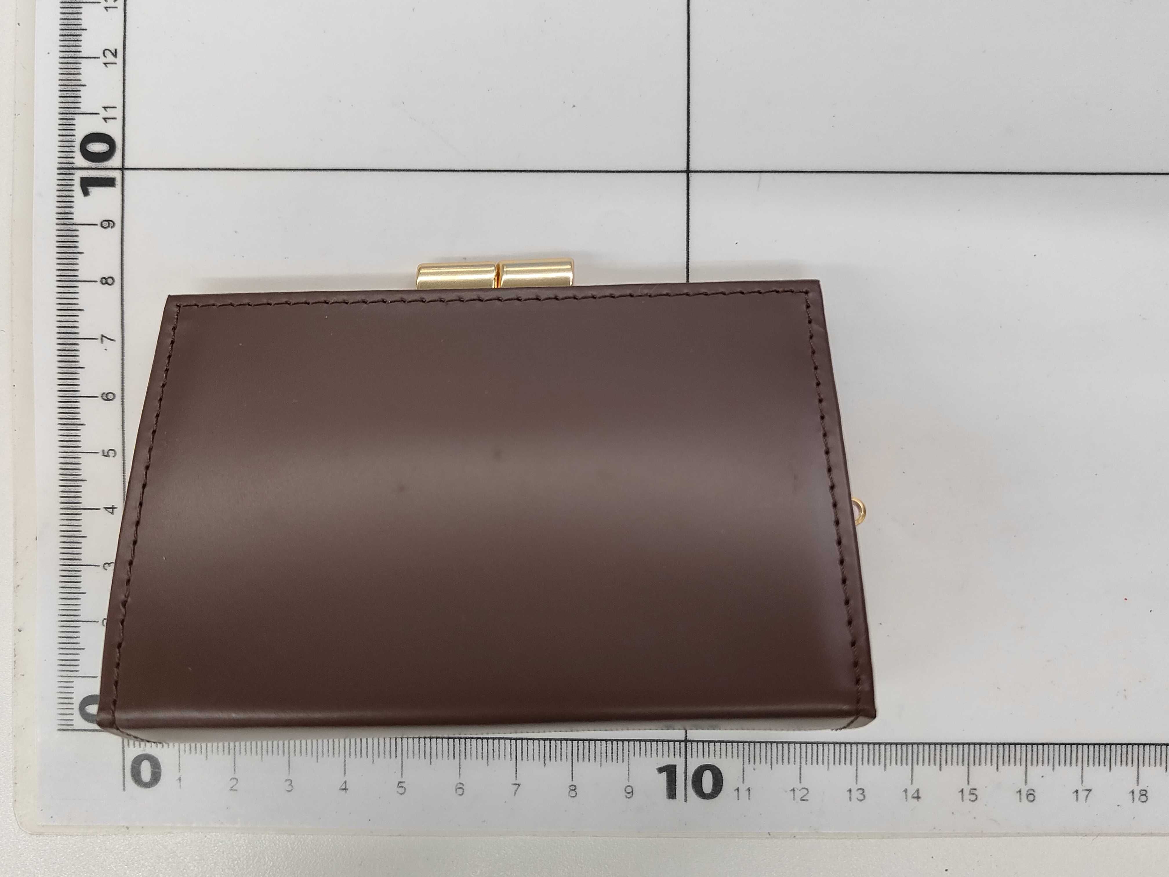 Leather Coin Purse with Nova Check Pattern — view 2
