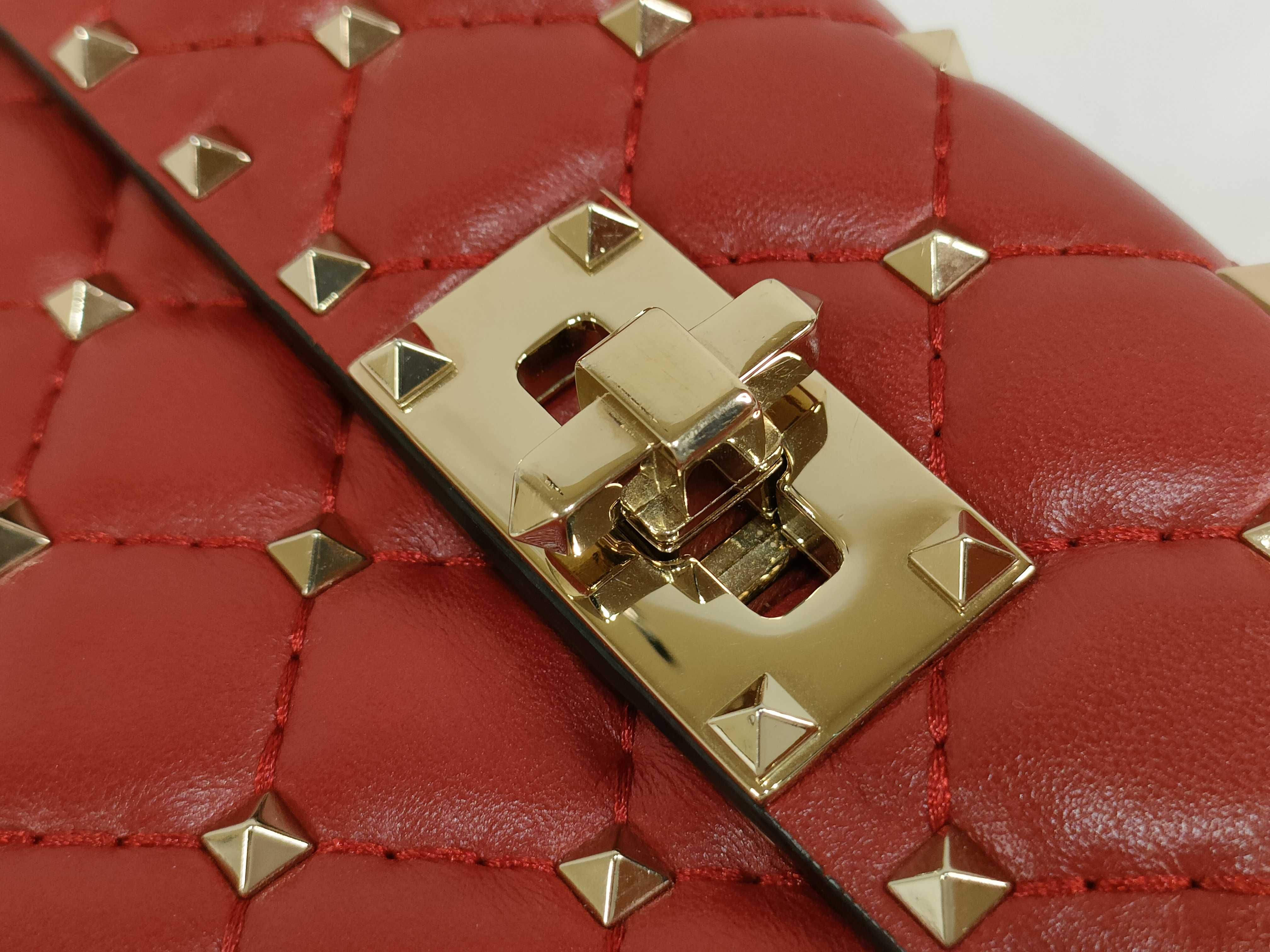 KR- Rockstud Slim Mini Bag Red Shoulder Bag — view 12