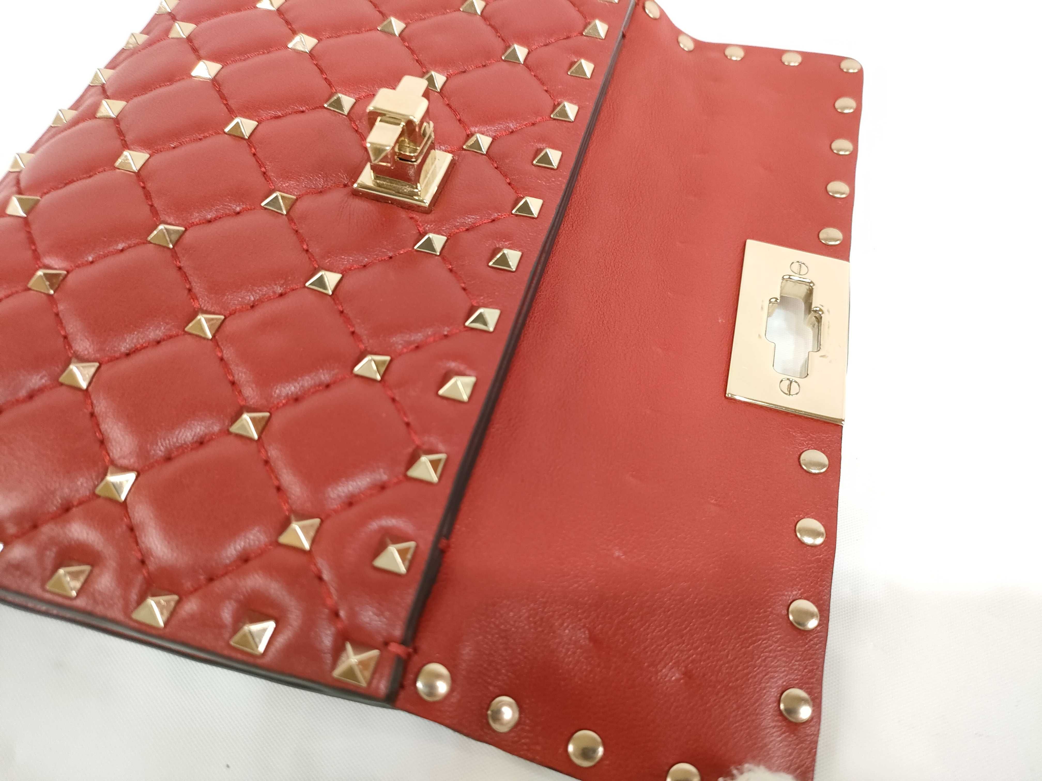 KR- Rockstud Slim Mini Bag Red Shoulder Bag — view 13