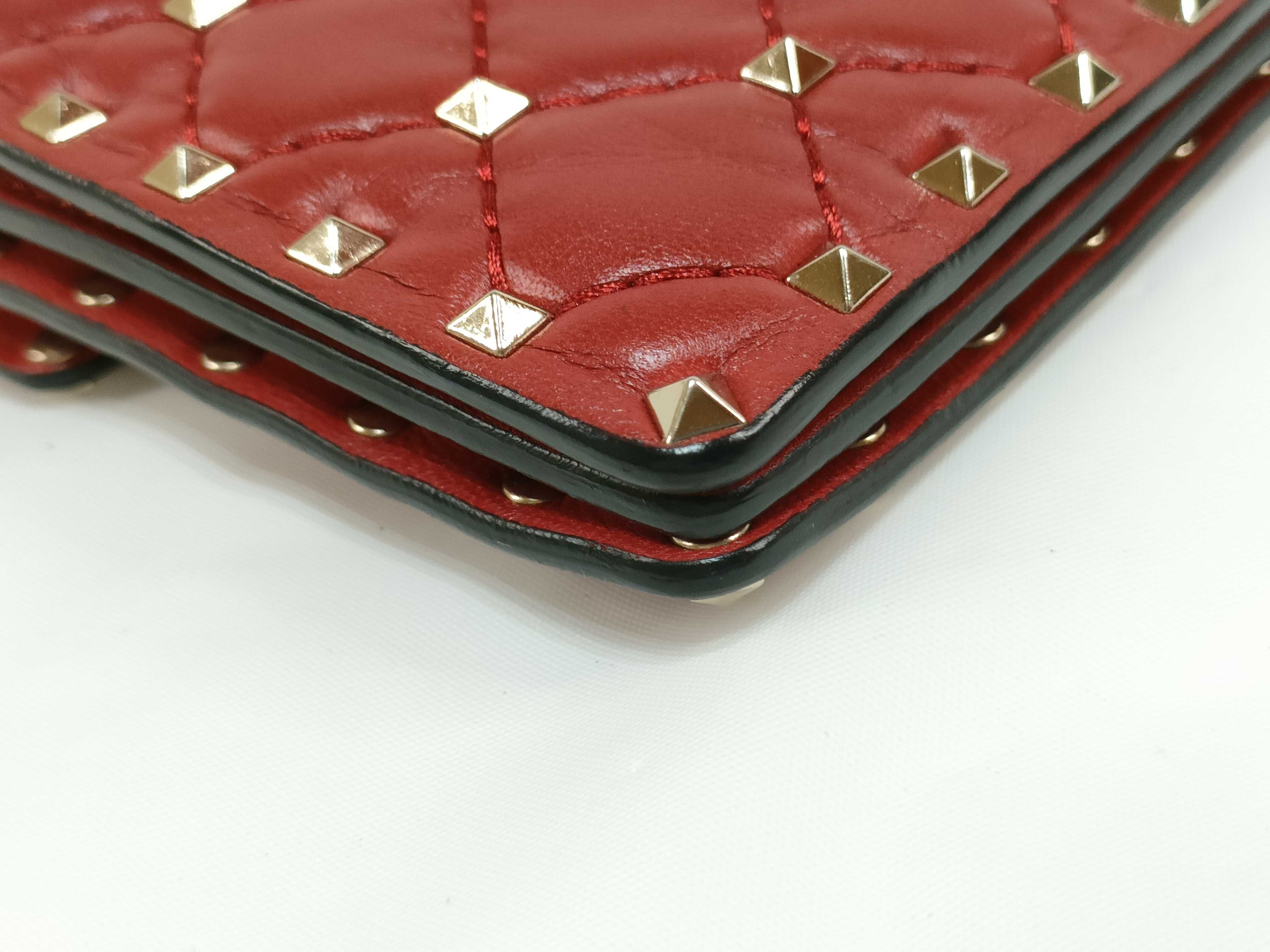 KR- Rockstud Slim Mini Bag Red Shoulder Bag — view 6