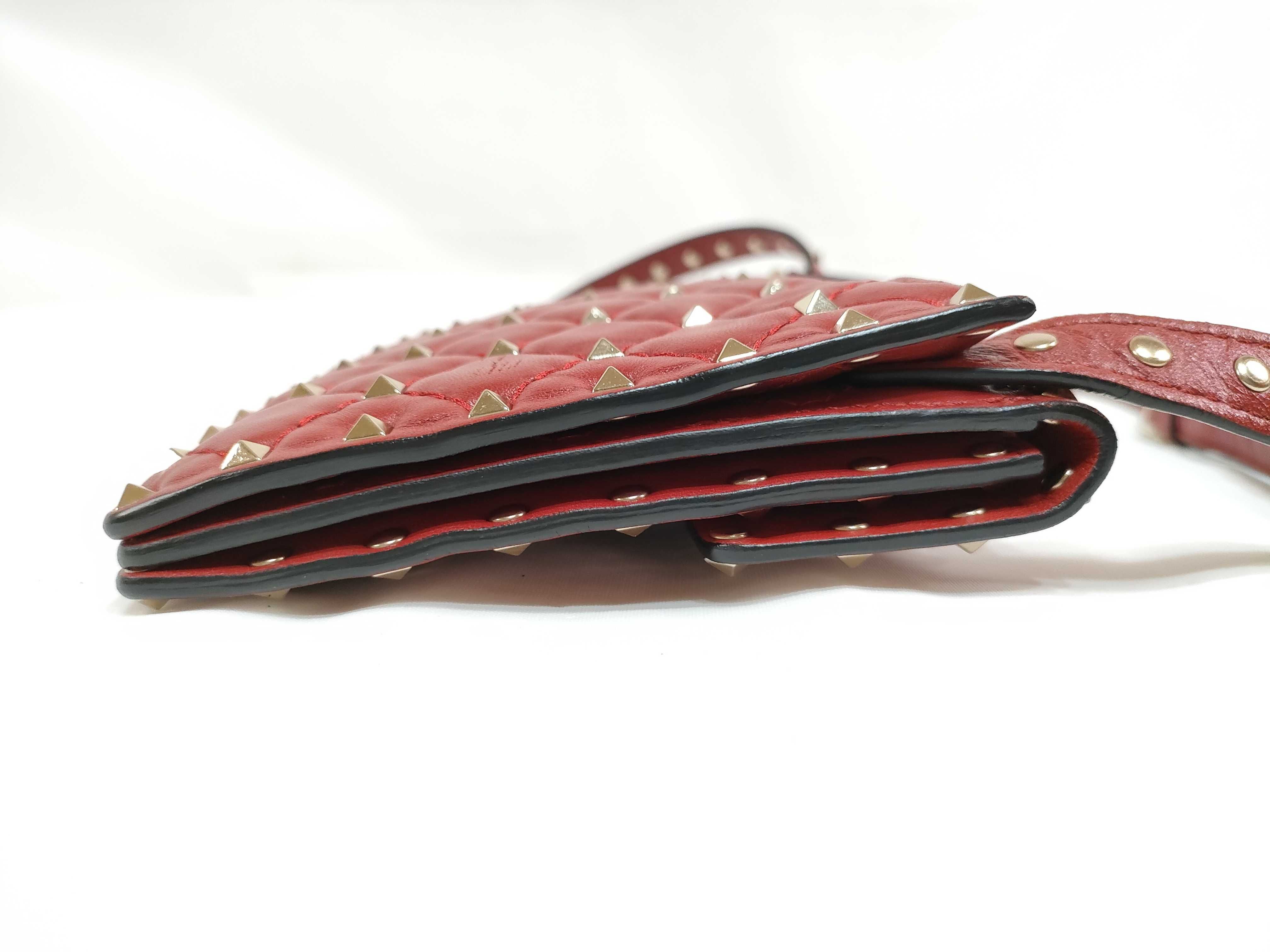 KR- Rockstud Slim Mini Bag Red Shoulder Bag — view 9