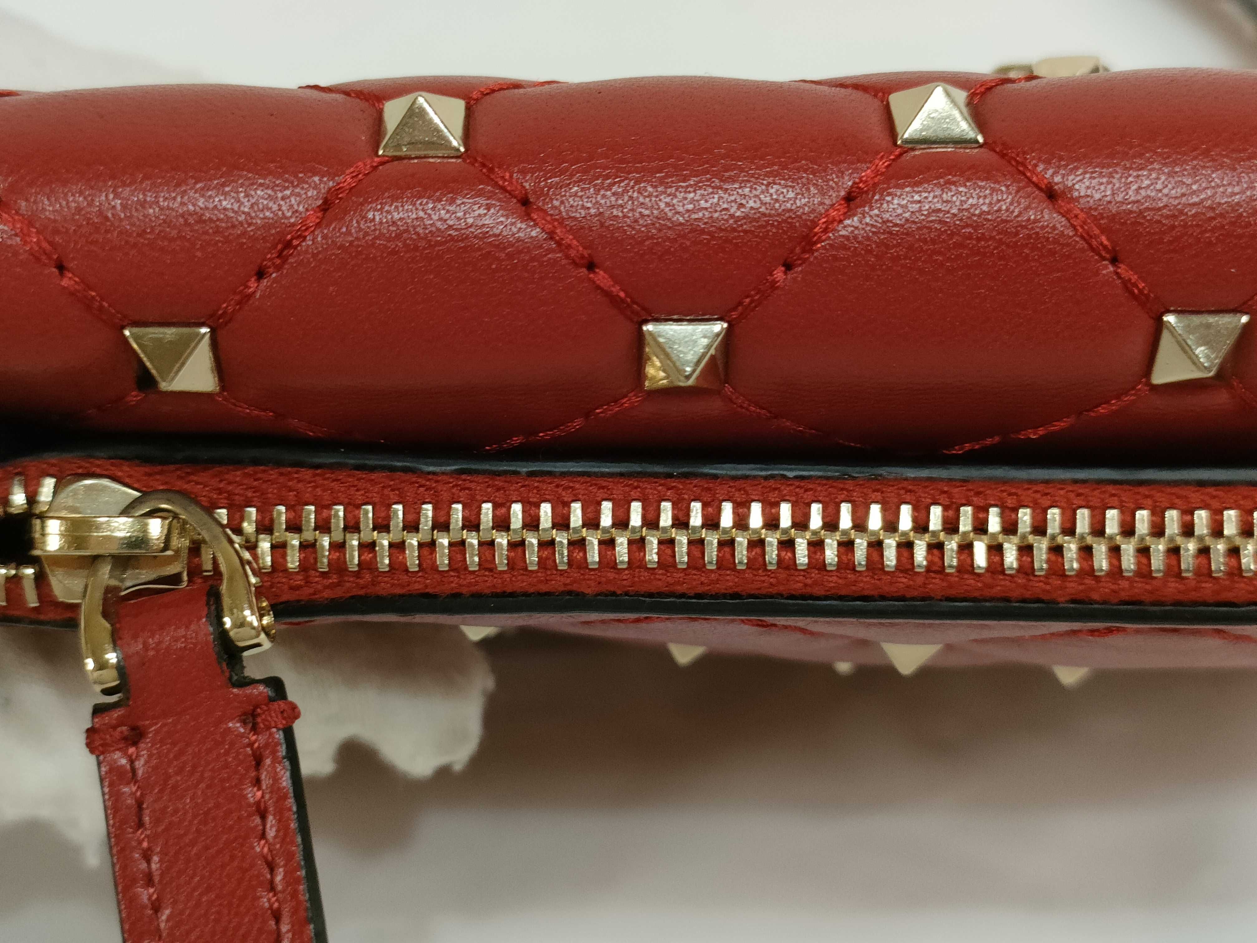 KR- Rockstud Slim Mini Bag Red Shoulder Bag — view 10